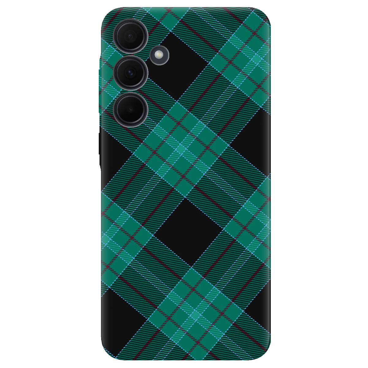 Чехол для Samsung Galaxy A35 Зелений тартан - фото 1 - Чехлы для телефонов
