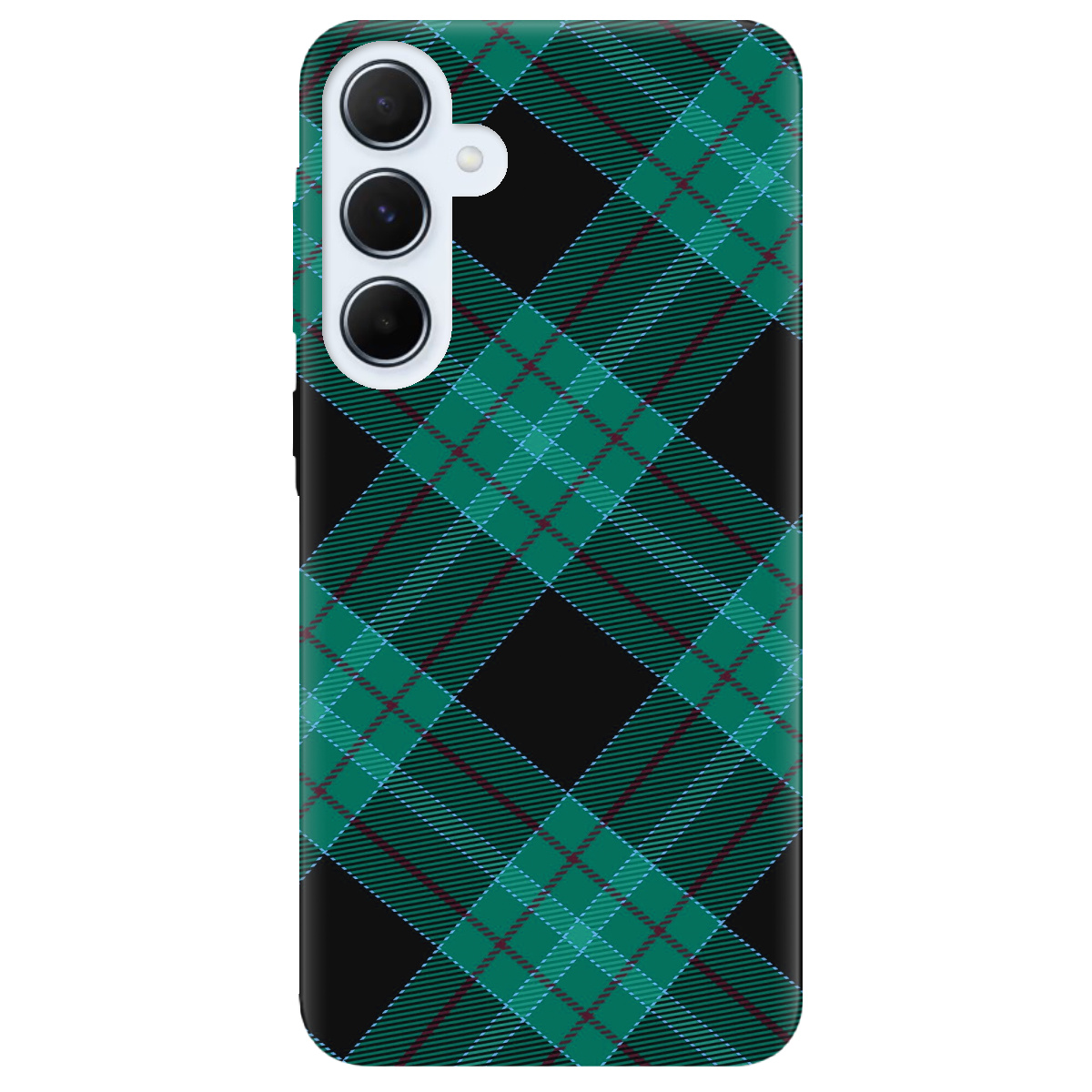 Чохол для Samsung Galaxy A55 Зелений тартан - фото 1 Чохол для Samsung Galaxy A55 Зелений тартан - фото 1 - Чохли для телефонів