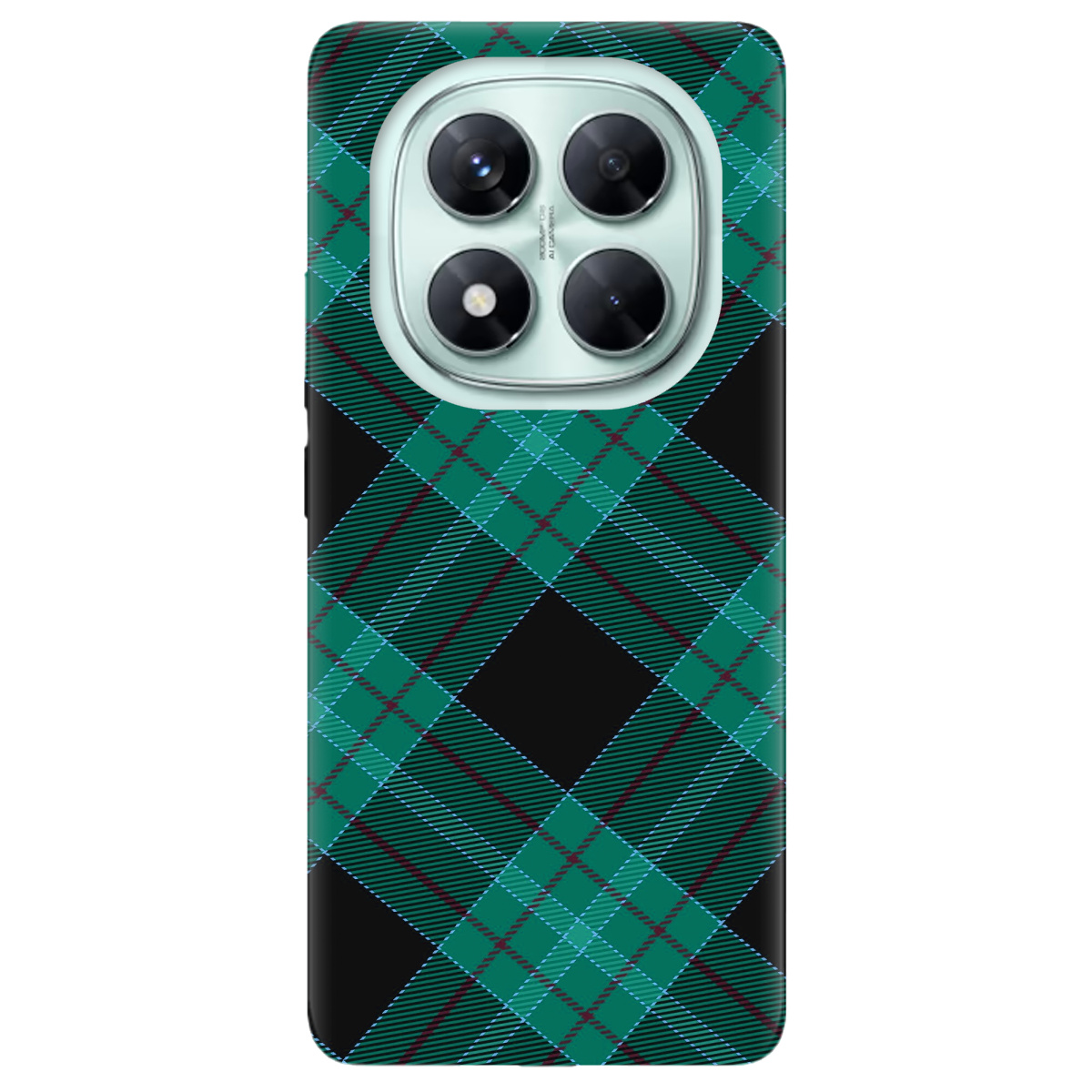 Чехол для Xiaomi Redmi Note 14 Pro 5G Зелений тартан - фото 1 - Чехлы для телефонов