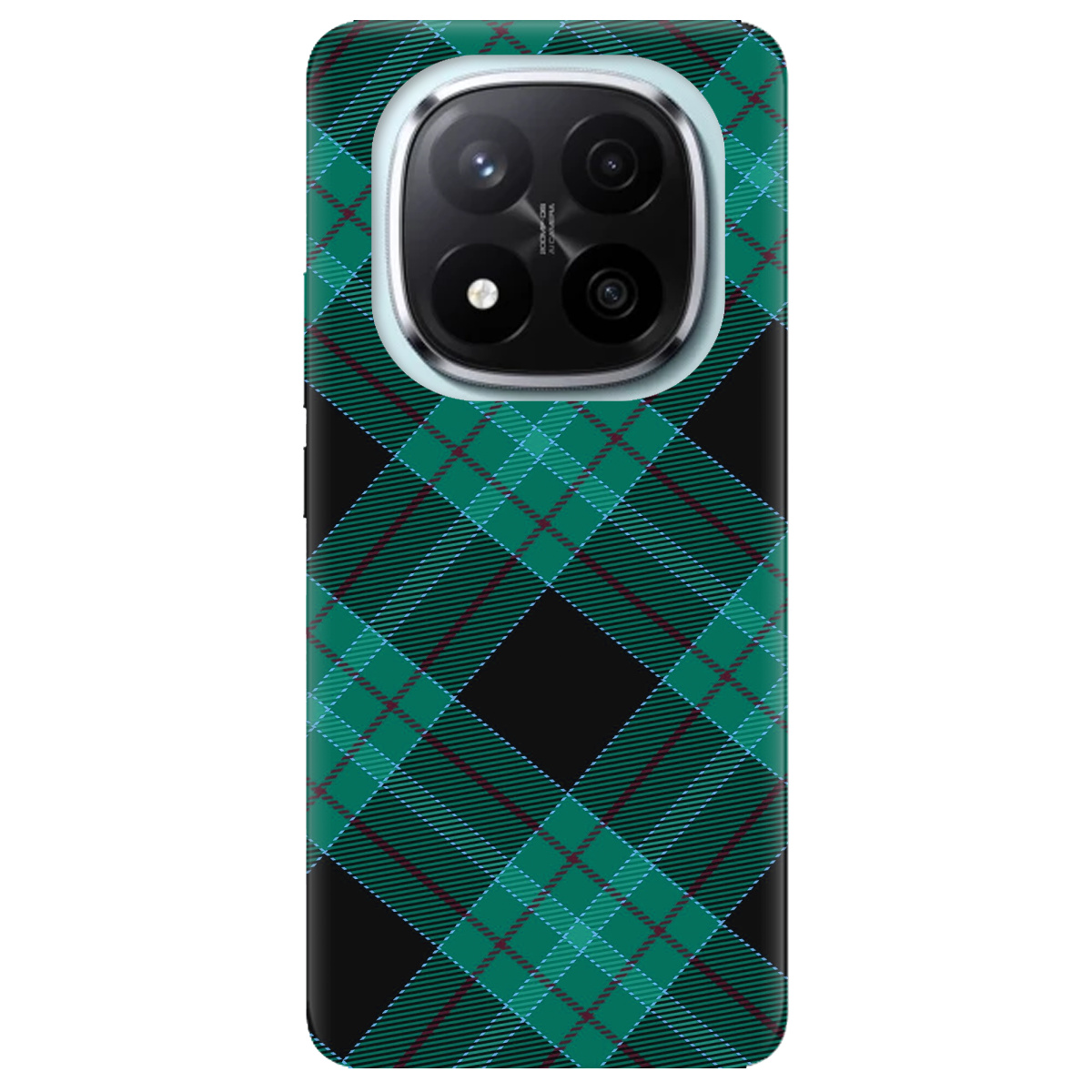 Чехол для Xiaomi Redmi Note 14 Pro + 5G Зелений тартан - фото 1 - Чехлы для телефонов