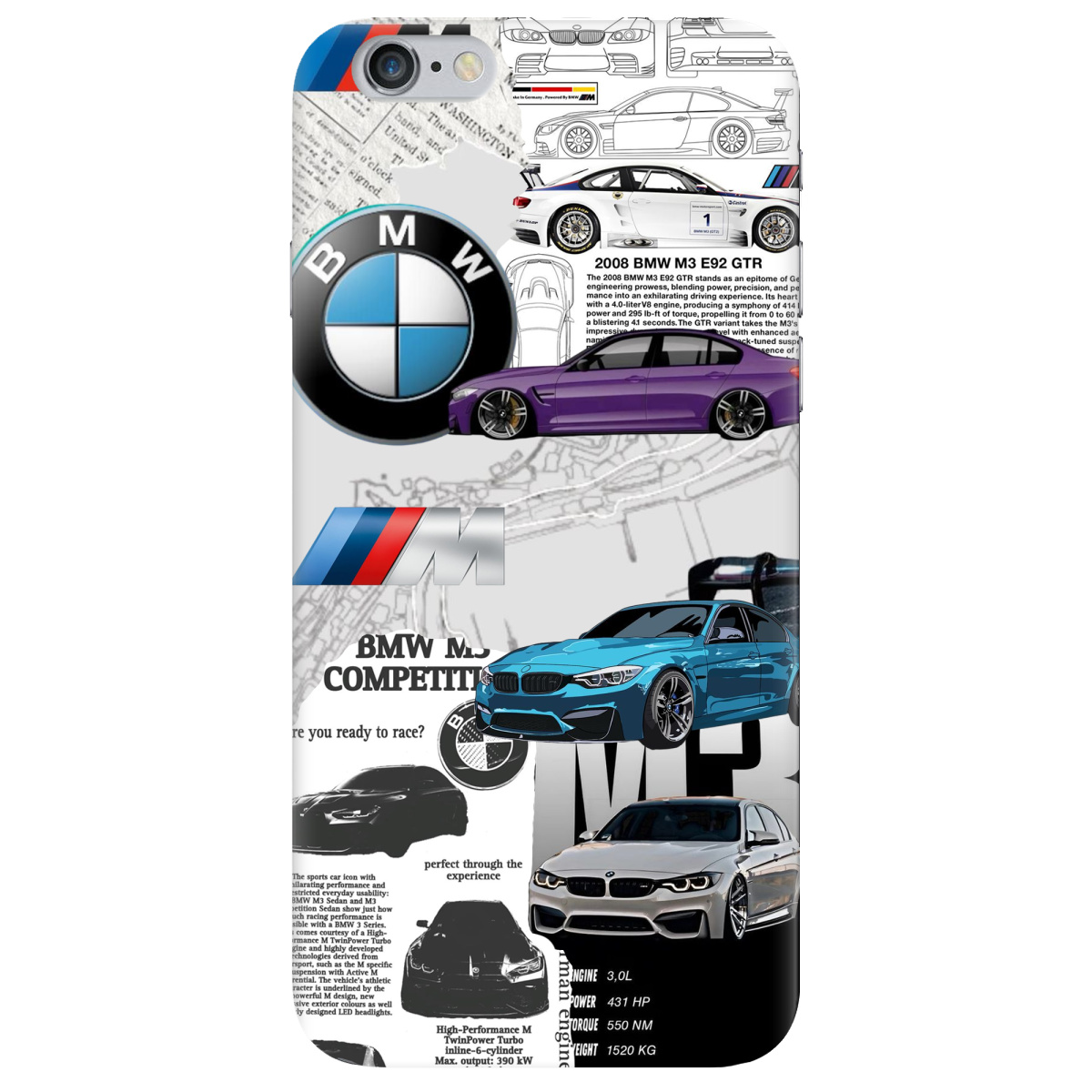 Чехол для Apple iPhone 6 Plus / 6S Plus BMW - фото 1 - Чехлы для телефонов