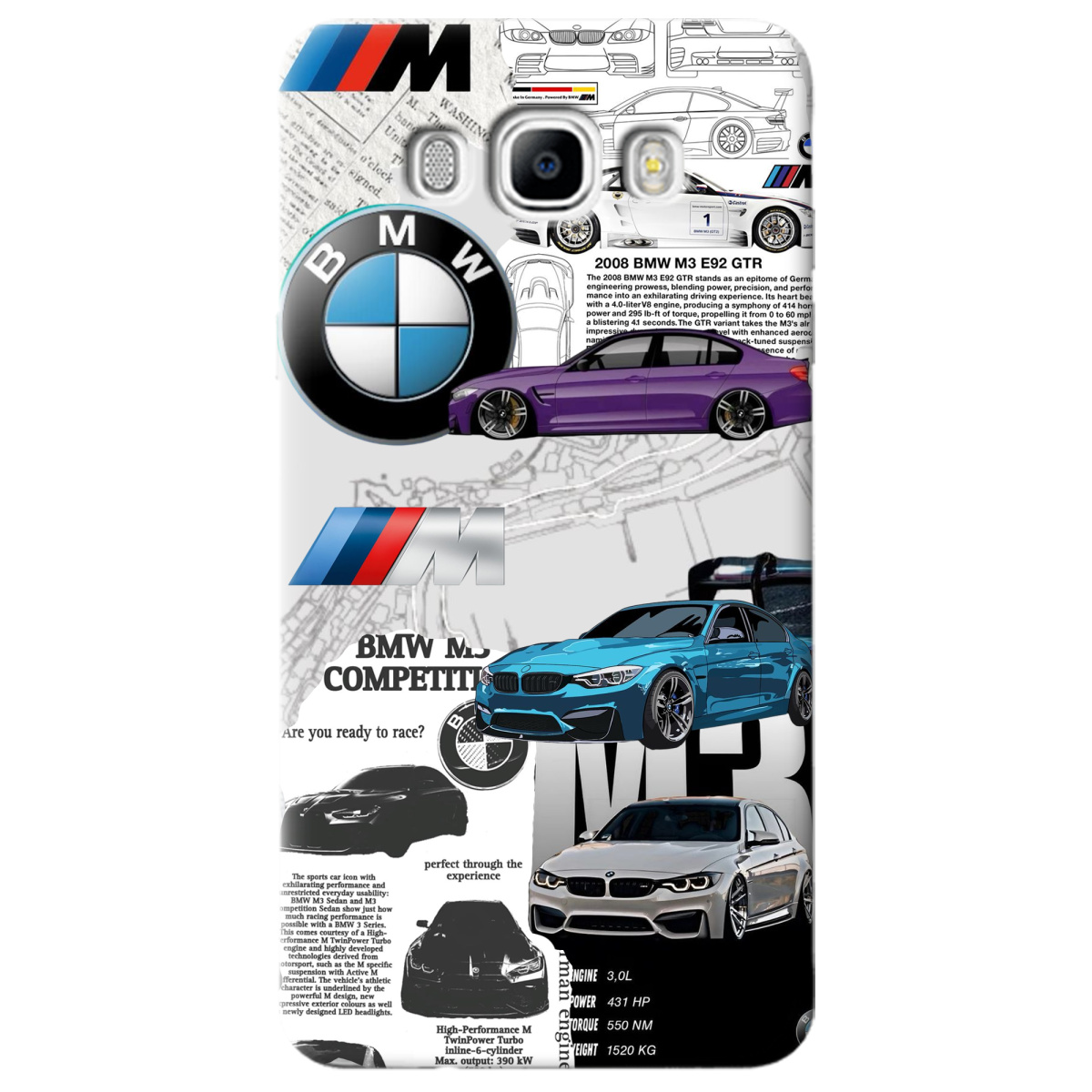 Чохол для Samsung Galaxy J7 2016 BMW - фото 1 Чохол для Samsung Galaxy J7 2016 BMW - фото 1 - Чохли для телефонів