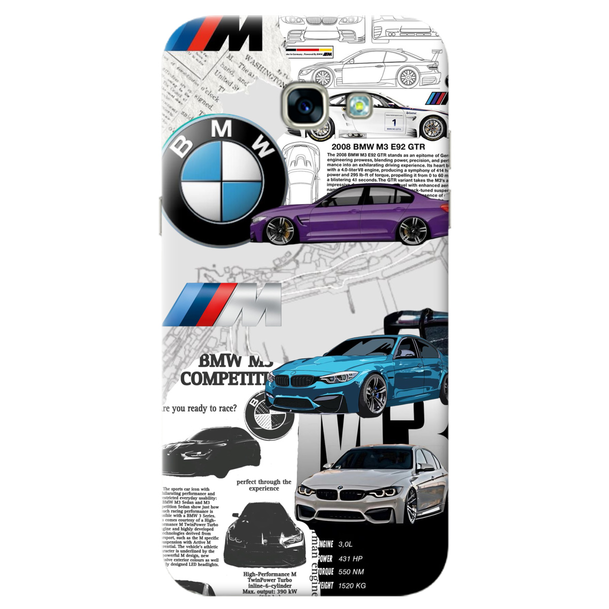 Чехол для Samsung Galaxy A5 2017 BMW - фото 1 Чехол для Samsung Galaxy A5 2017 BMW - фото 1 - Чехлы для телефонов