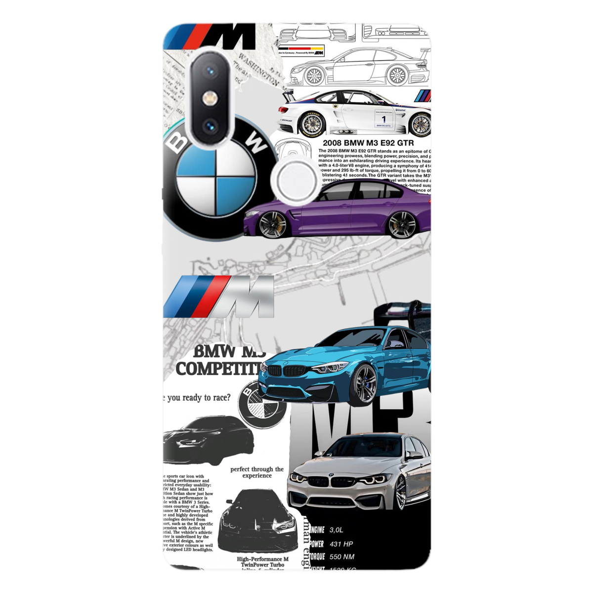 Чехол для Xiaomi Mi Mix 2S BMW - фото 1 Чехол для Xiaomi Mi Mix 2S BMW - фото 1 - Чехлы для телефонов