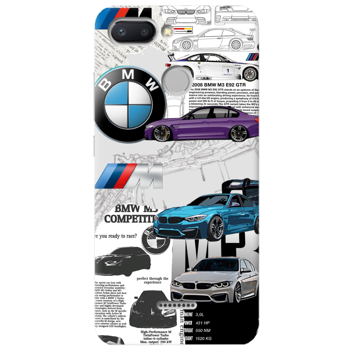 Чехол для Xiaomi Redmi 6 BMW - фото 1 - Чехлы для телефонов