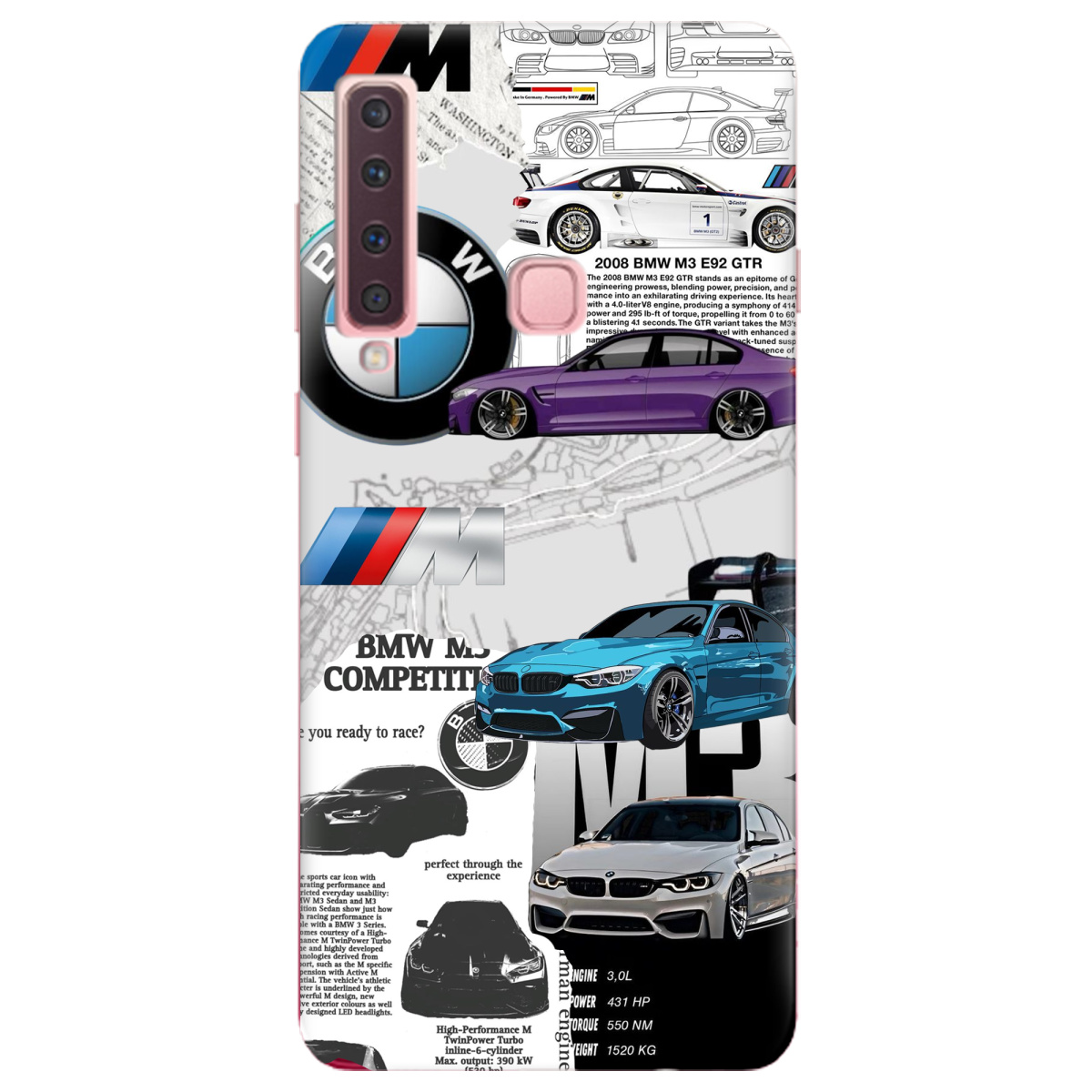 Чохол для Samsung Galaxy A9 2018 BMW - фото 1 - Чохли для телефонів