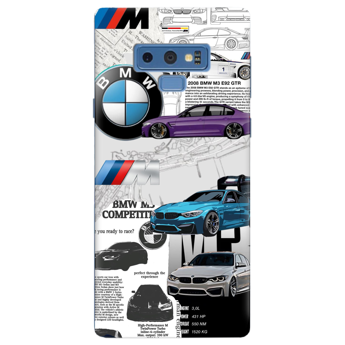 Чохол для Samsung Galaxy Note 9 BMW - фото 1 - Чохли для телефонів