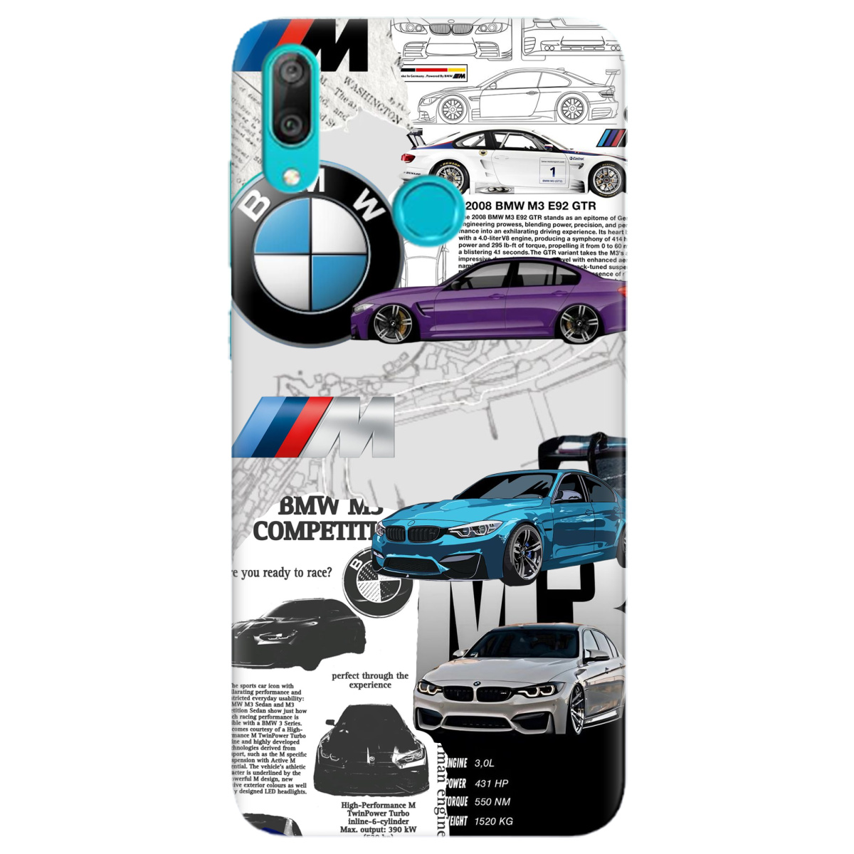 Чохол для Huawei Y7 2019 BMW - фото 1 - Чохли для телефонів