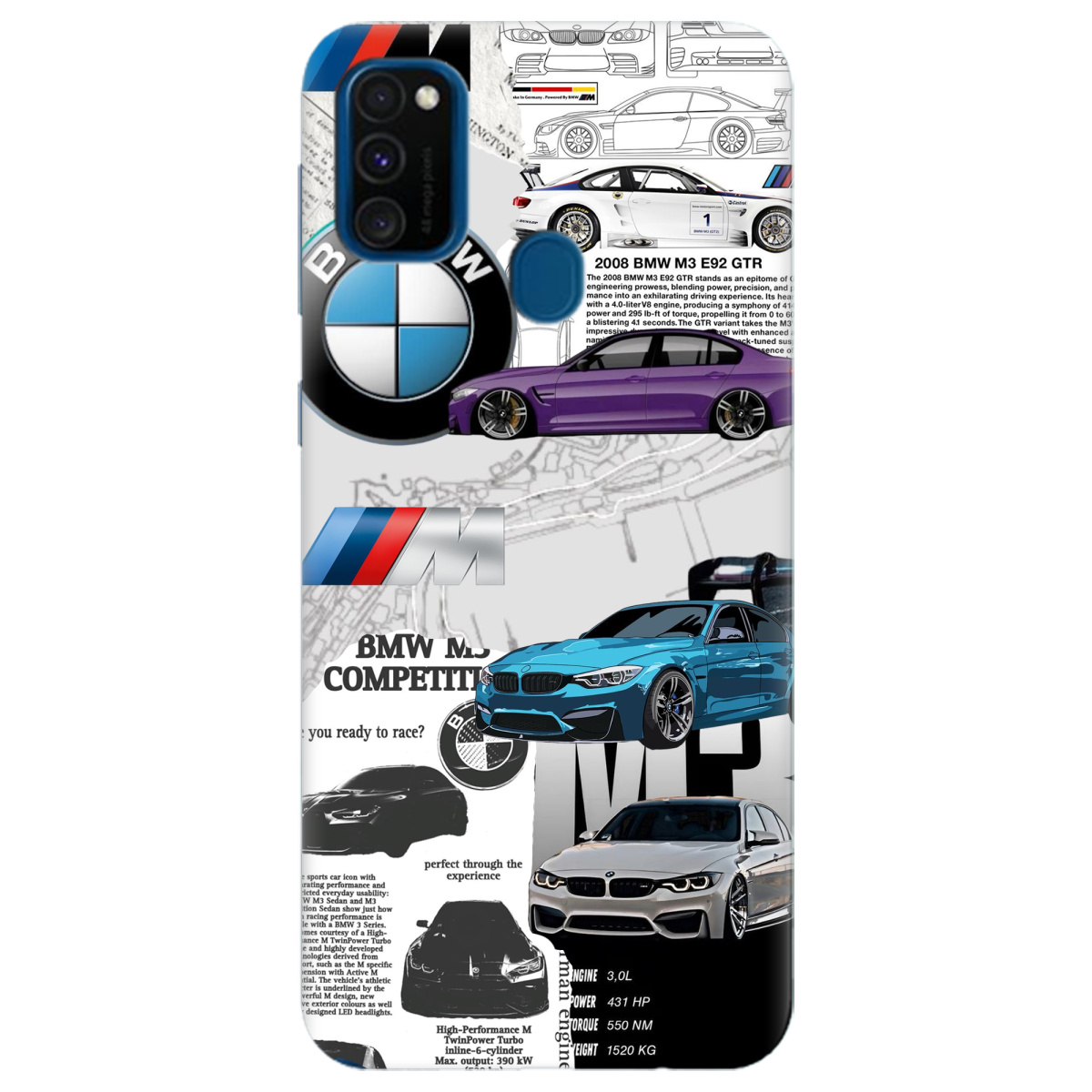 Чохол для Samsung Galaxy M30s BMW - фото 1 - Чохли для телефонів