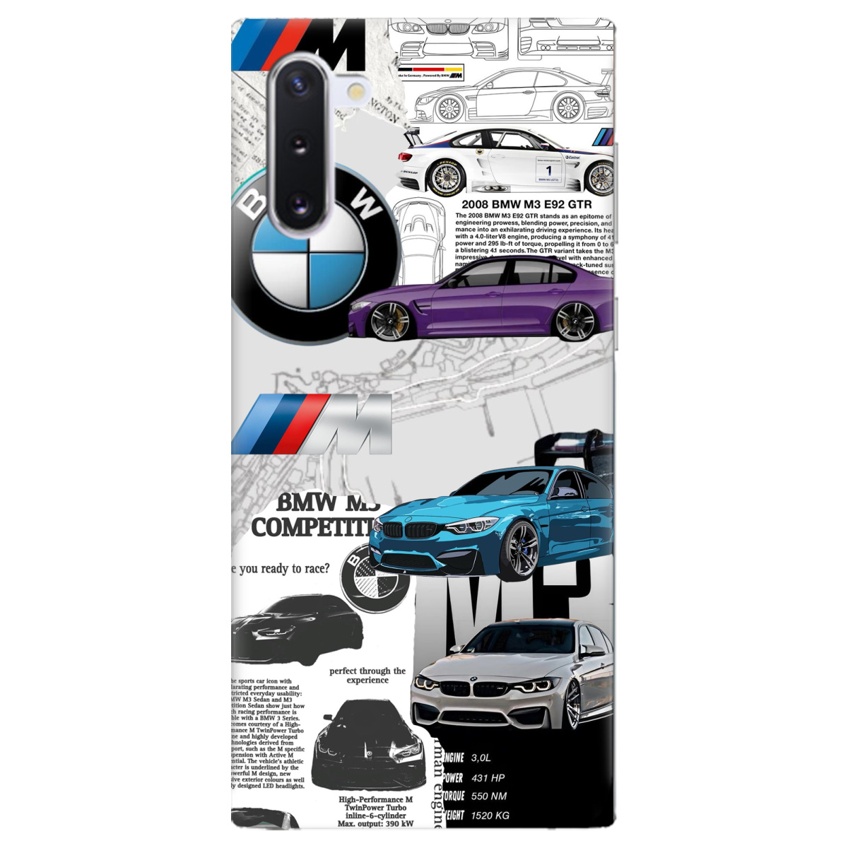 Чохол для Samsung Galaxy Note 10 BMW - фото 1 - Чохли для телефонів