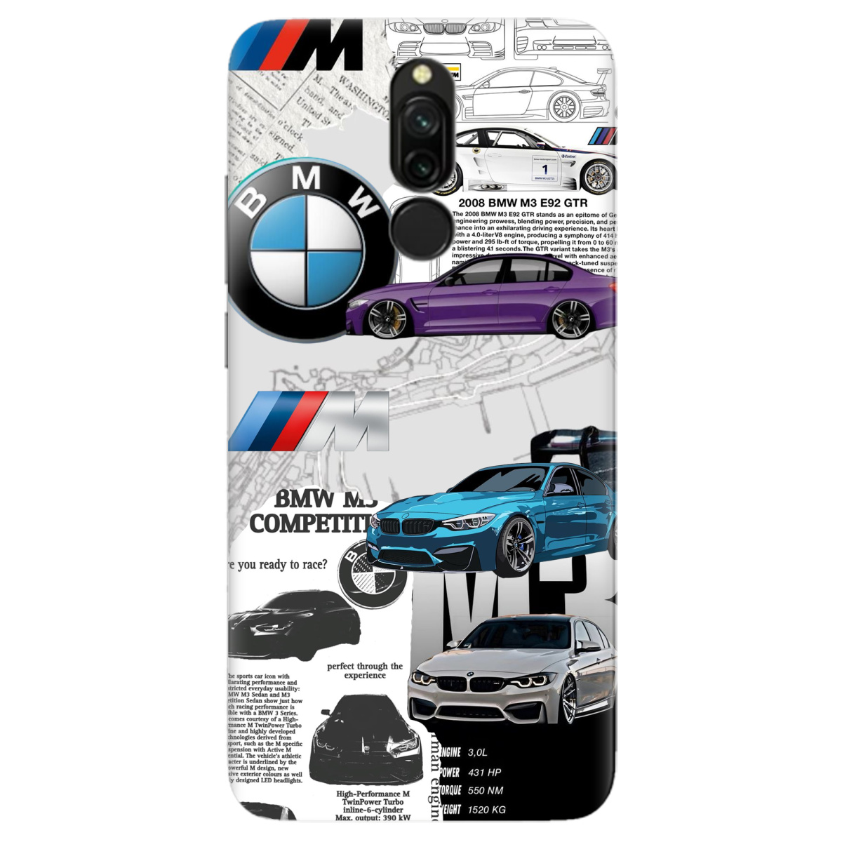 Чохол для Xiaomi Redmi 8 BMW - фото 1 Чохол для Xiaomi Redmi 8 BMW - фото 1 - Чохли для телефонів