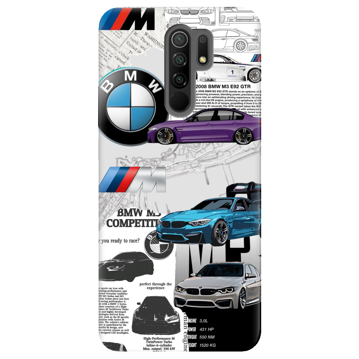 Чехол для Xiaomi Redmi 9 BMW - фото 1 - Чехлы для телефонов