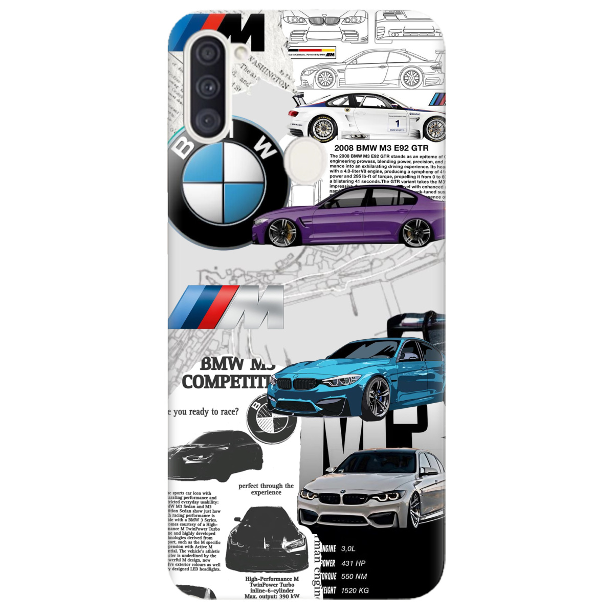 Чохол для Samsung Galaxy A11 BMW - фото 1 Чохол для Samsung Galaxy A11 BMW - фото 1 - Чохли для телефонів