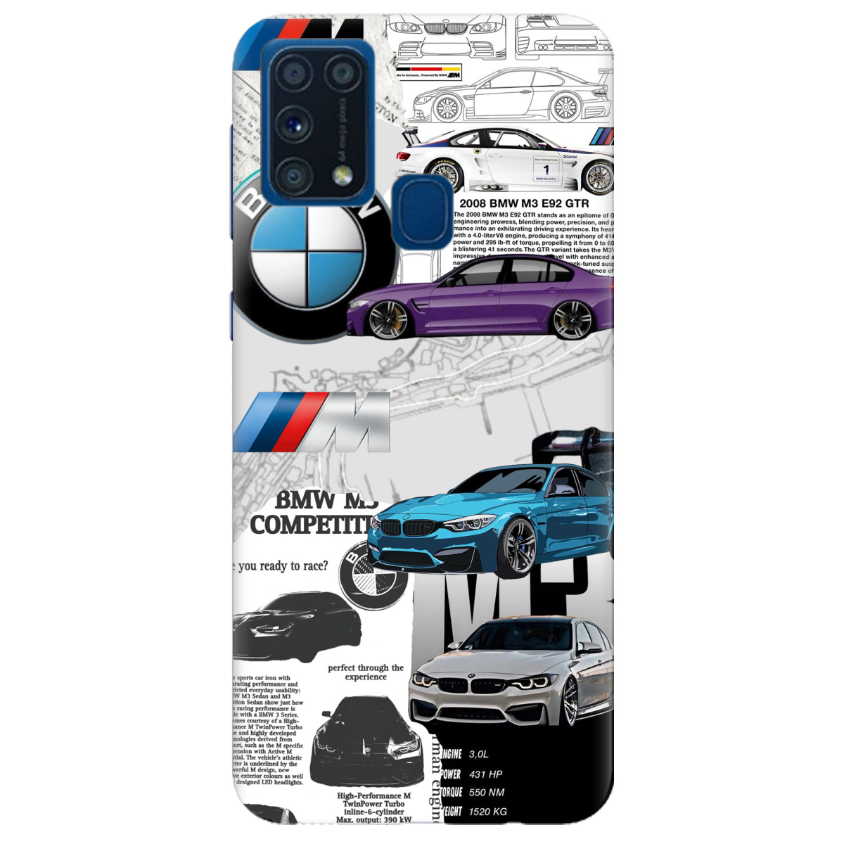 Чехол для Samsung Galaxy M31 BMW - фото 1 Чехол для Samsung Galaxy M31 BMW - фото 1 - Чехлы для телефонов