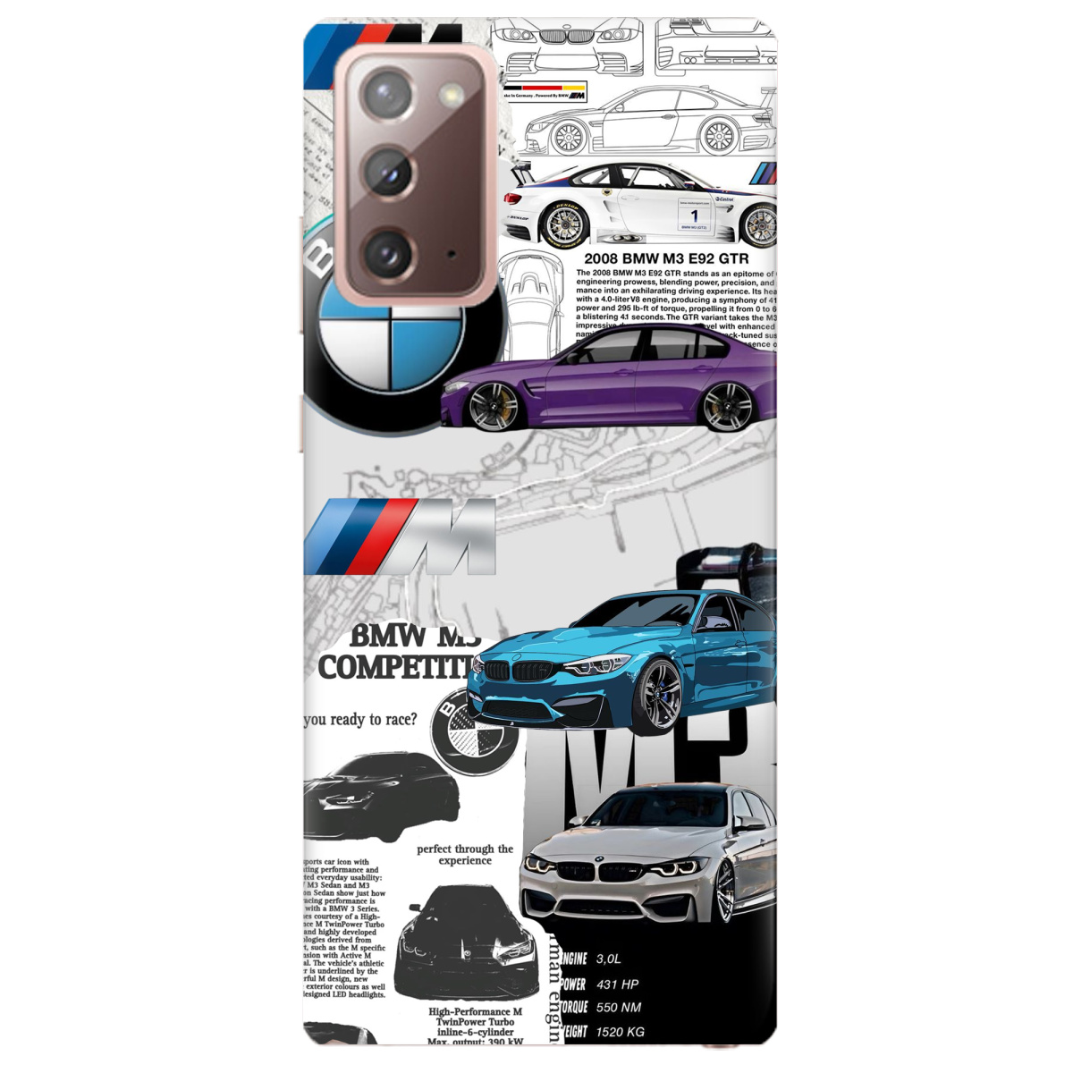 Чохол для Samsung Galaxy Note 20 BMW - фото 1 - Чохли для телефонів