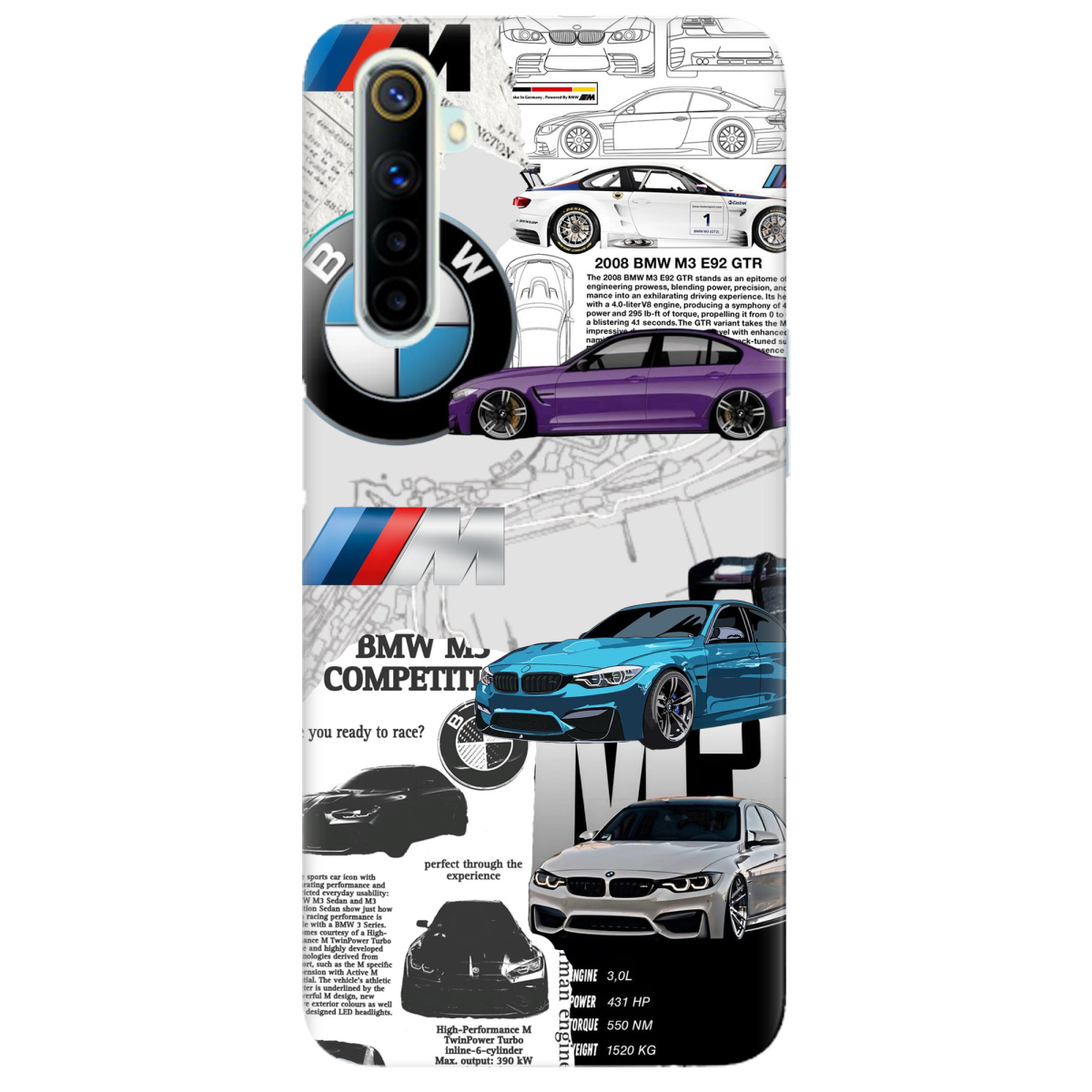 Чохол для Realme 6 BMW - фото 1 - Чохли для телефонів