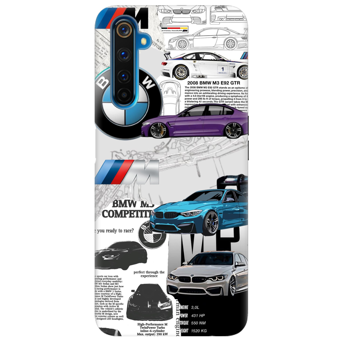 Чехол для Realme 6 Pro BMW - фото 1 - Чехлы для телефонов