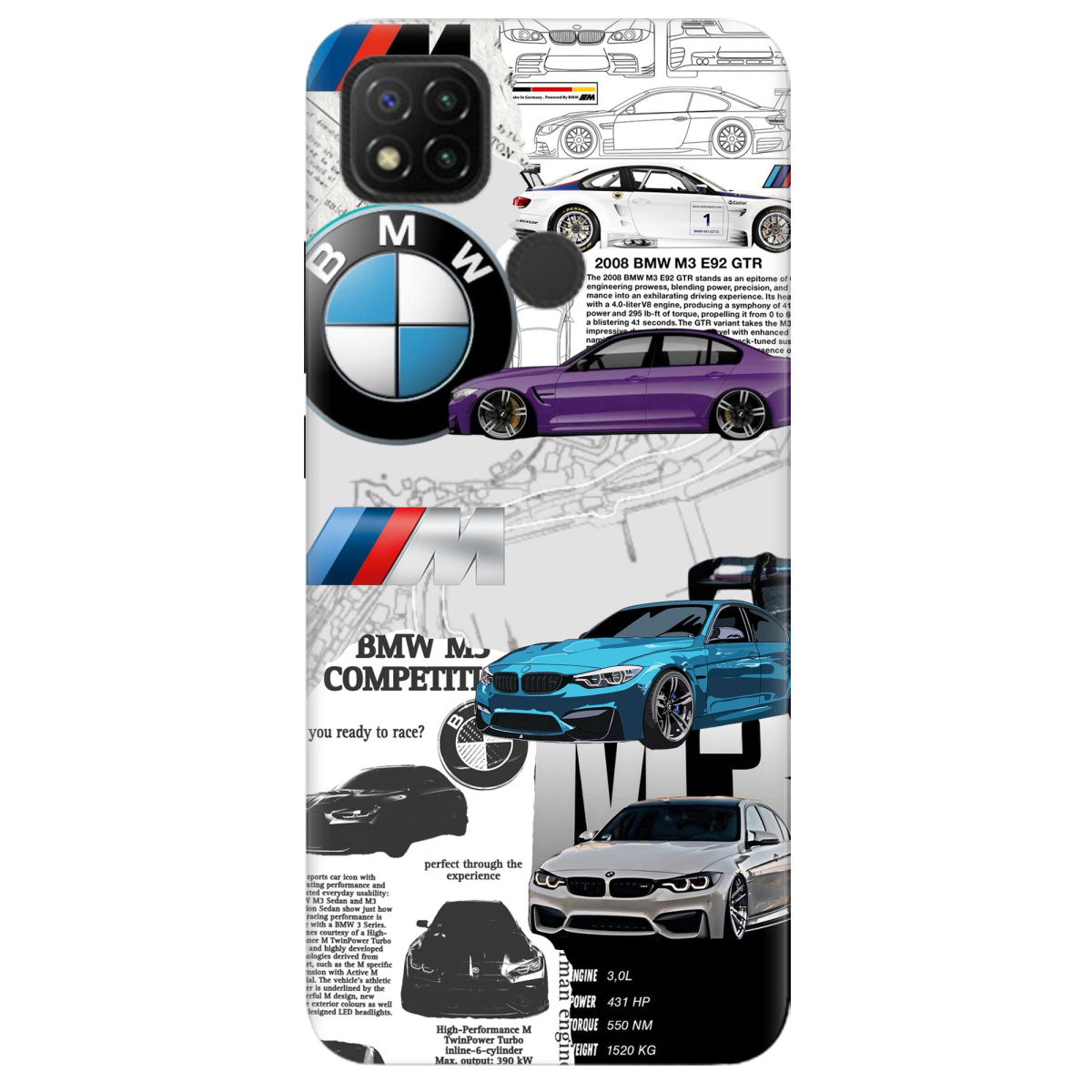 Чехол для Xiaomi Redmi 9C BMW - фото 1 Чехол для Xiaomi Redmi 9C BMW - фото 1 - Чехлы для телефонов