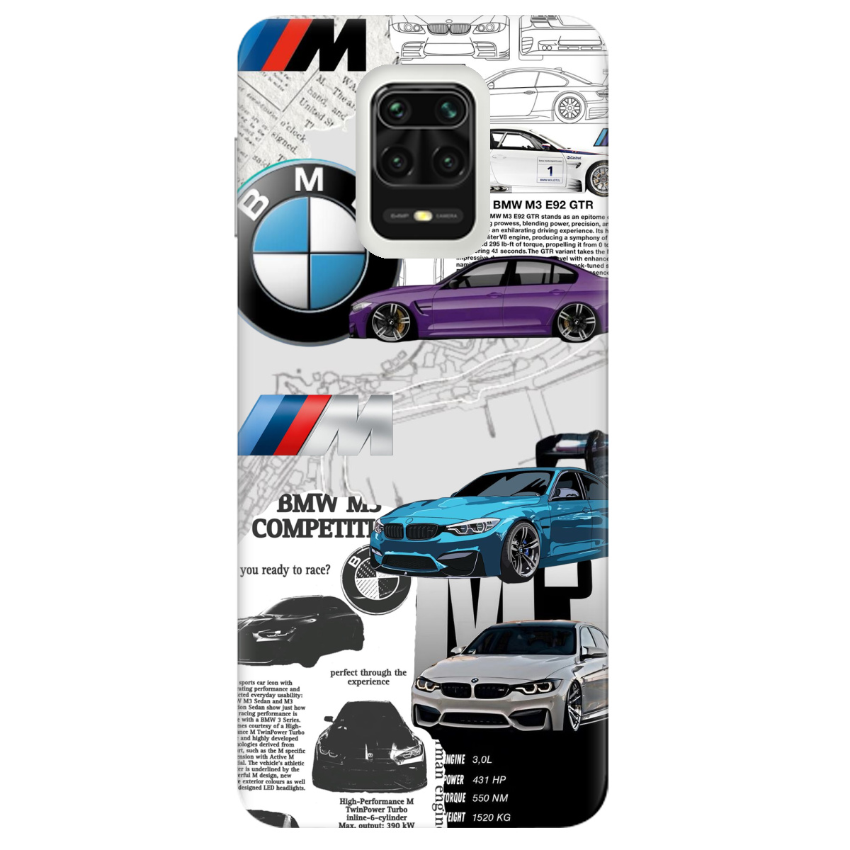 Чохол для Xiaomi Redmi Note 9s BMW - фото 1 Чохол для Xiaomi Redmi Note 9s BMW - фото 1 - Чохли для телефонів