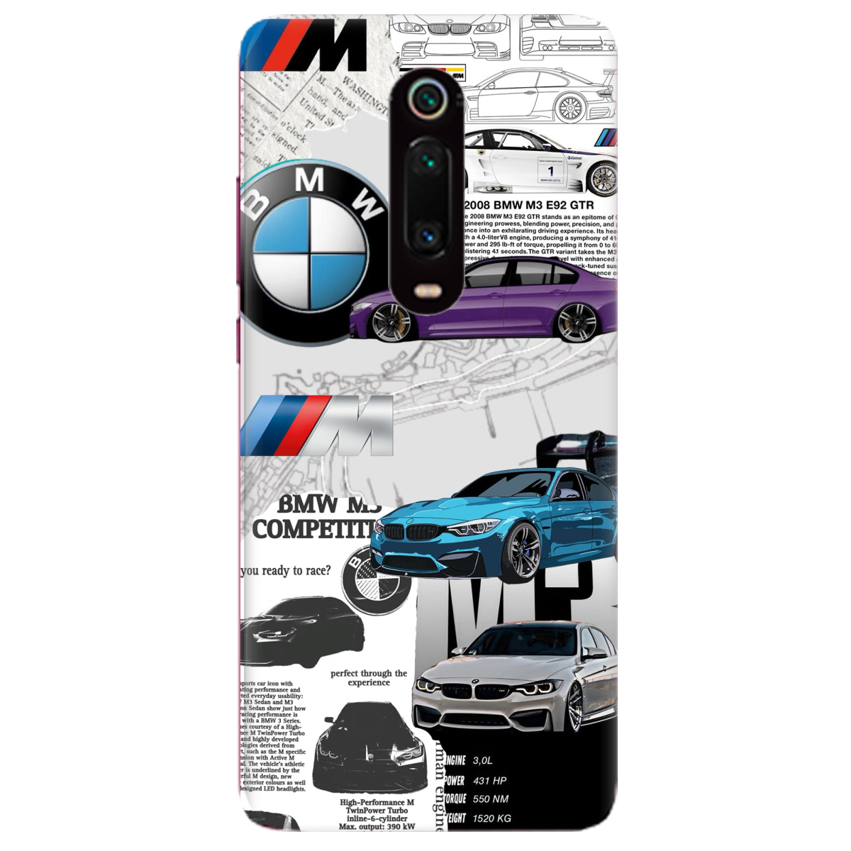 Чехол для Xiaomi Mi 9T BMW - фото 1 Чехол для Xiaomi Mi 9T BMW - фото 1 - Чехлы для телефонов