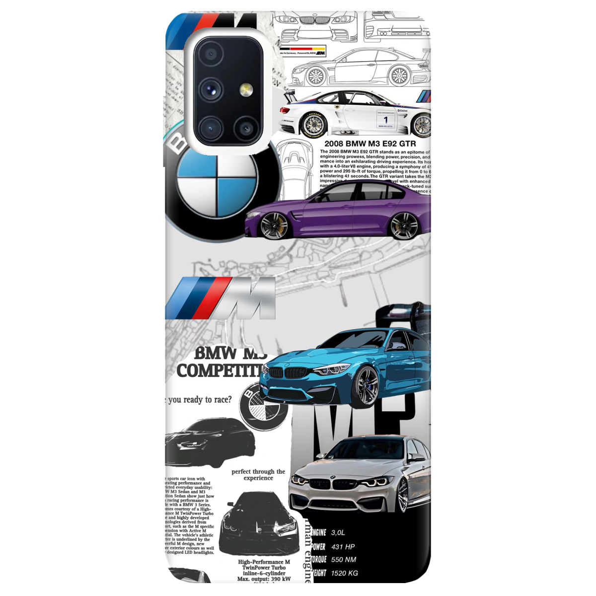 Чехол для Samsung Galaxy M51 BMW - фото 1 - Чехлы для телефонов