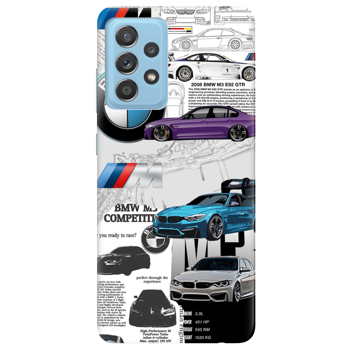 Чехол для Samsung Galaxy A52 BMW - фото 1 Чехол для Samsung Galaxy A52 BMW - фото 1 - Чехлы для телефонов