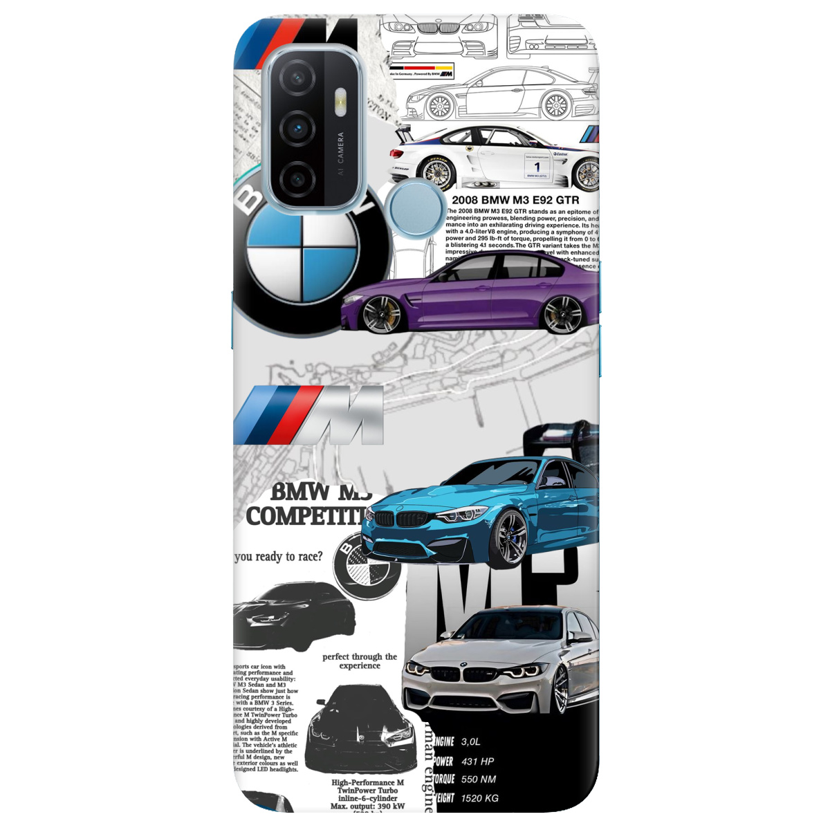 Чехол для Oppo A53/ A32/ A33 BMW - фото 1 Чехол для Oppo A53/ A32/ A33 BMW - фото 1 - Чехлы для телефонов