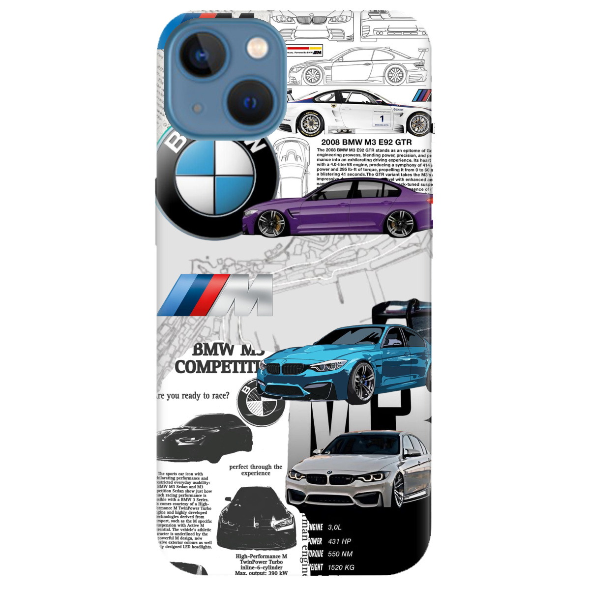 Чехол для Apple iPhone 13 BMW - фото 1 - Чехлы для телефонов