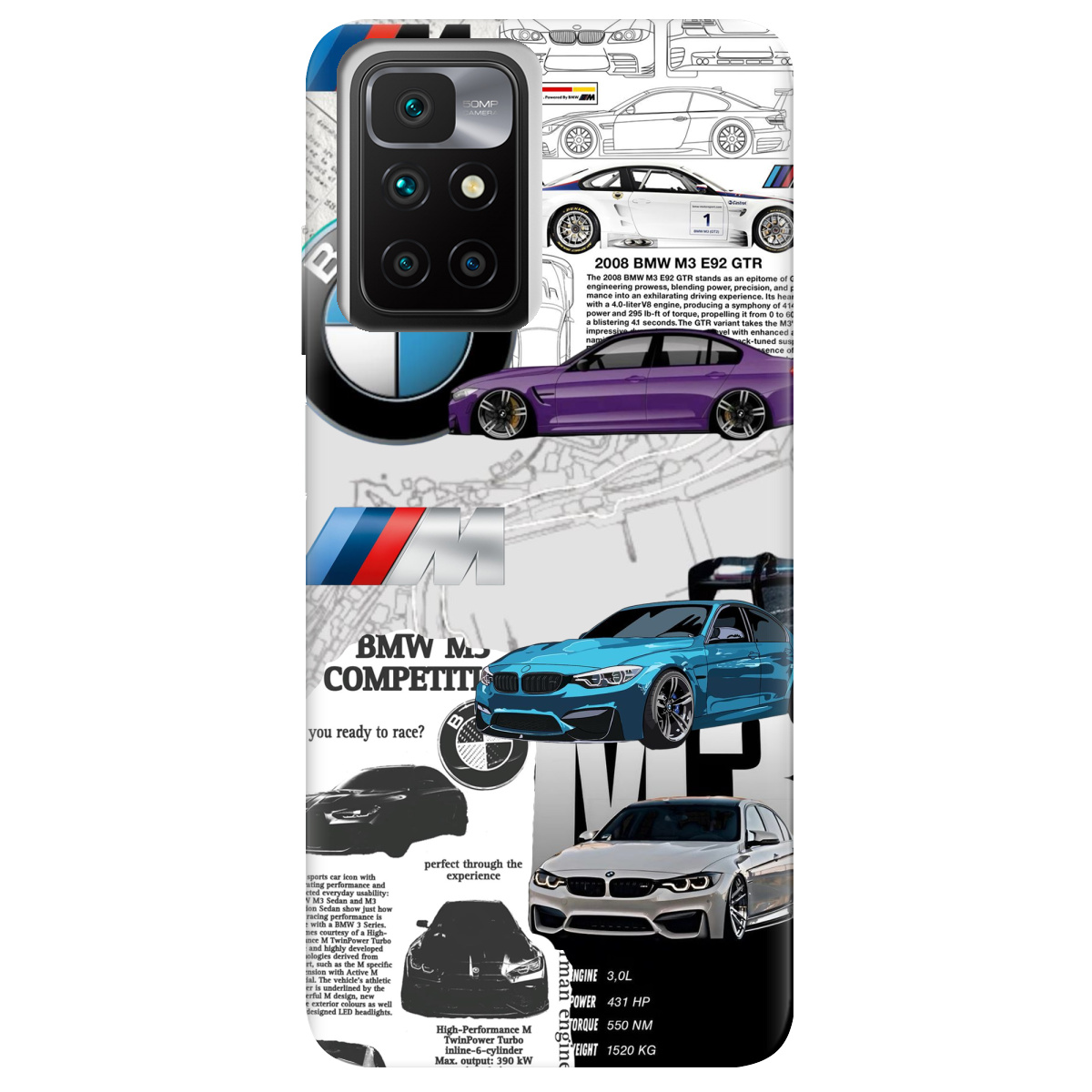 Чохол для Xiaomi Redmi 10 BMW - фото 1 - Чохли для телефонів