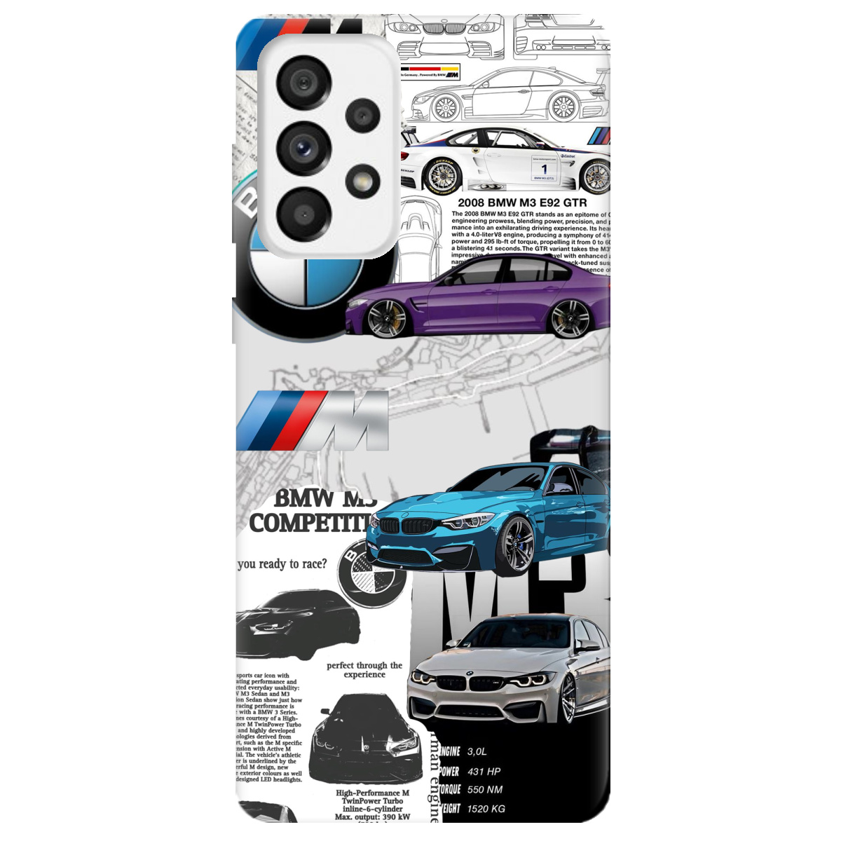 Чохол для Samsung Galaxy A73 BMW - фото 1 Чохол для Samsung Galaxy A73 BMW - фото 1 - Чохли для телефонів