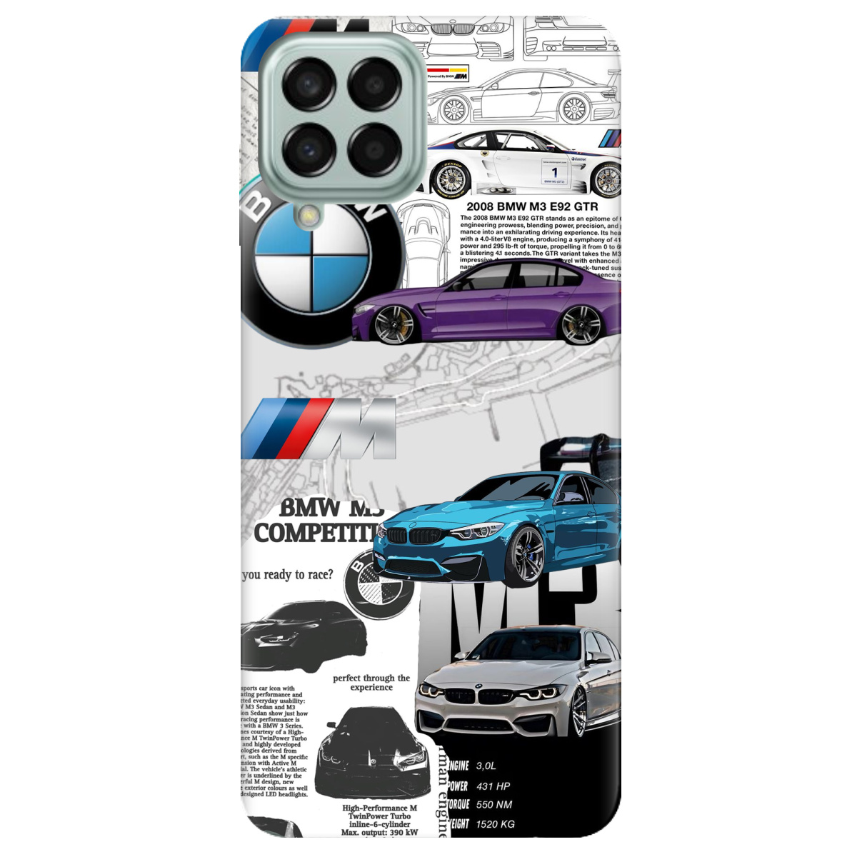 Чехол для Samsung Galaxy M53 BMW - фото 1 - Чехлы для телефонов