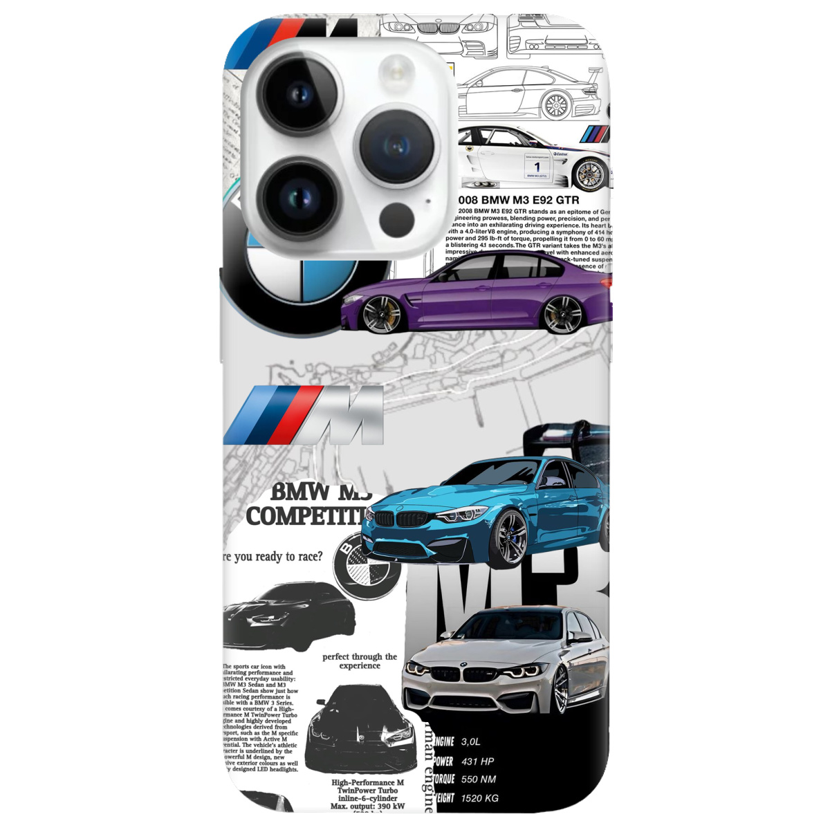 Чохол для Apple iPhone 14 Pro BMW - фото 1 - Чохли для телефонів