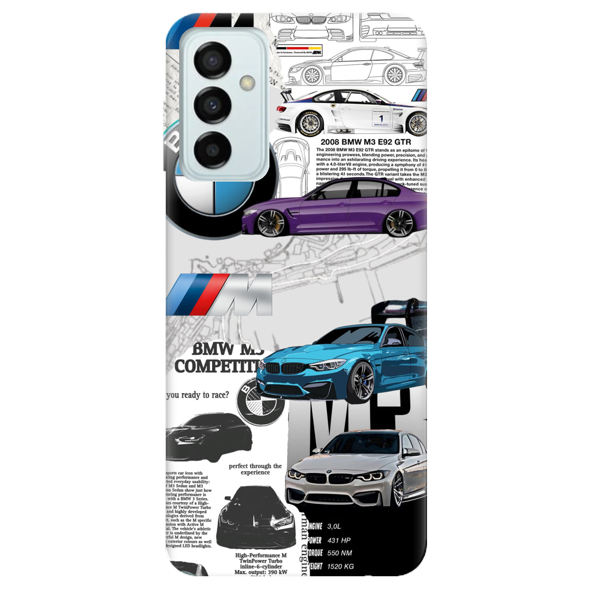 Чехол для Samsung Galaxy M13 4G BMW - фото 1 - Чехлы для телефонов