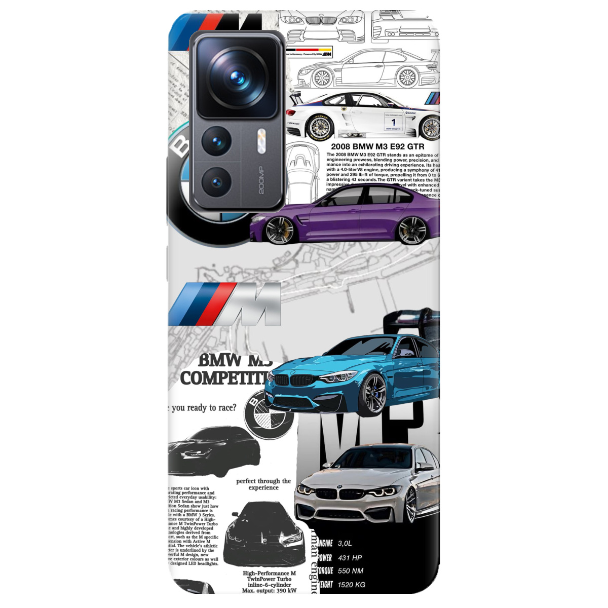 Чохол для Xiaomi 12T BMW - фото 1 Чохол для Xiaomi 12T BMW - фото 1 - Чохли для телефонів