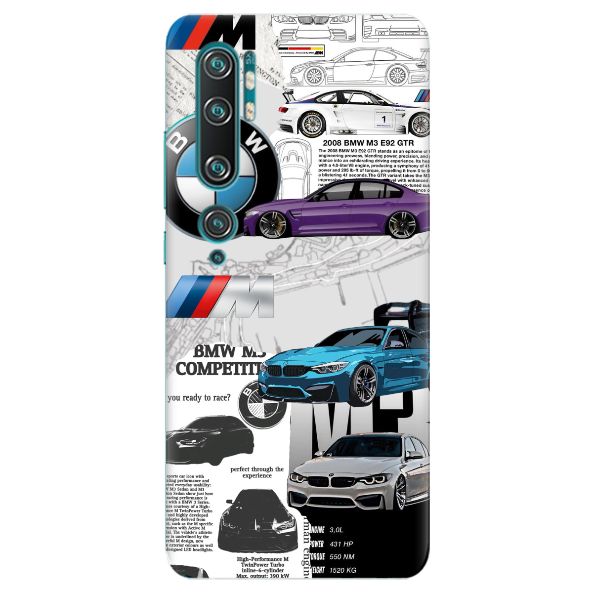 Чехол для Xiaomi Mi Note 10 Pro BMW - фото 1 - Чехлы для телефонов