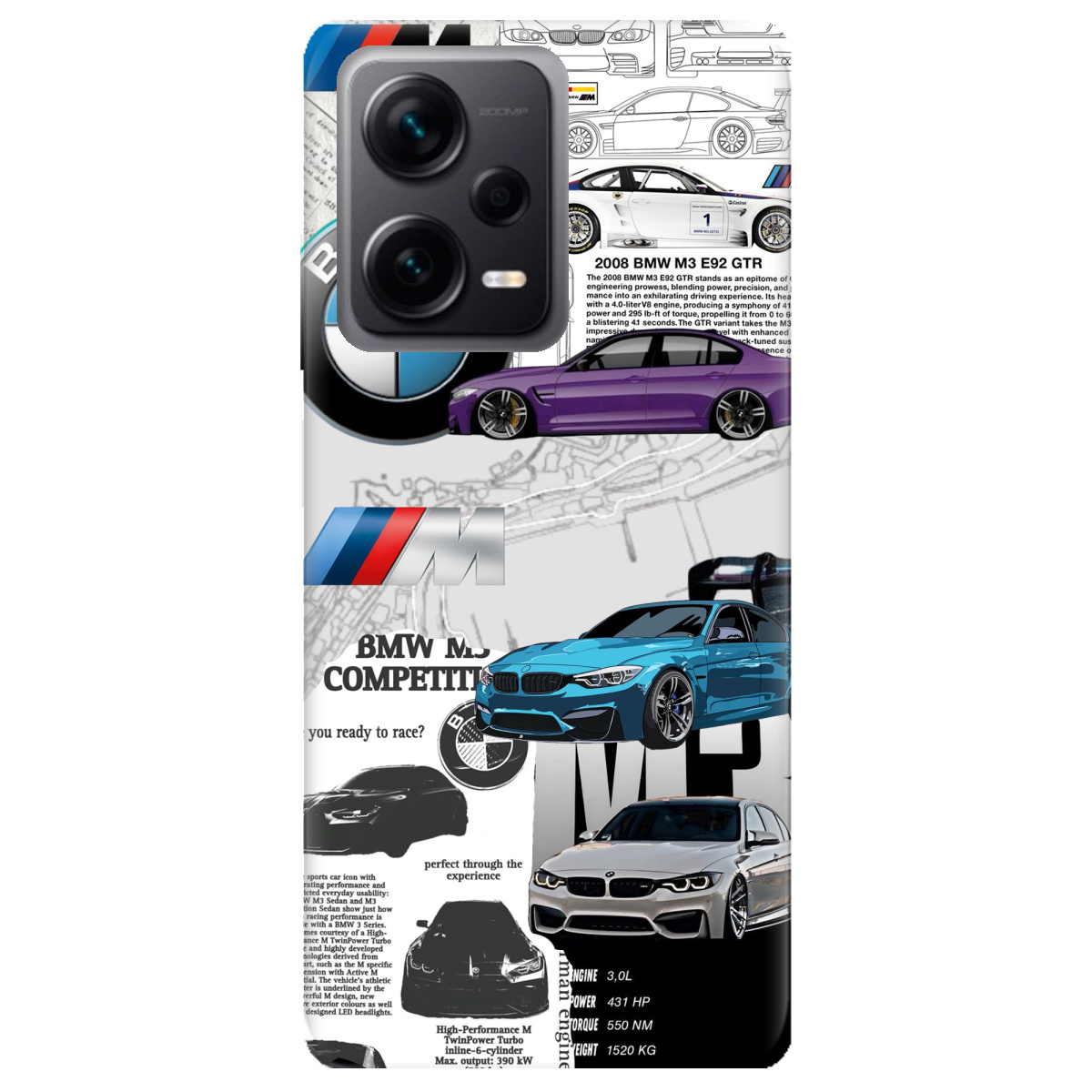 Чехол для Xiaomi Redmi Note 12 Pro + 5G BMW - фото 1 - Чехлы для телефонов