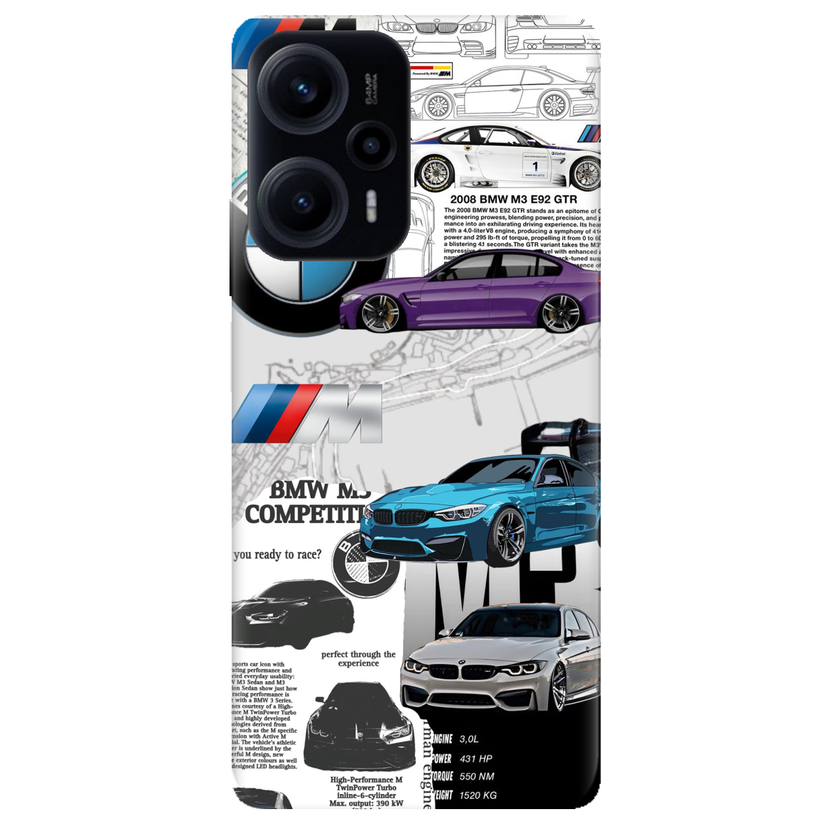 Чехол для Xiaomi Poco F5 BMW - фото 1 - Чехлы для телефонов