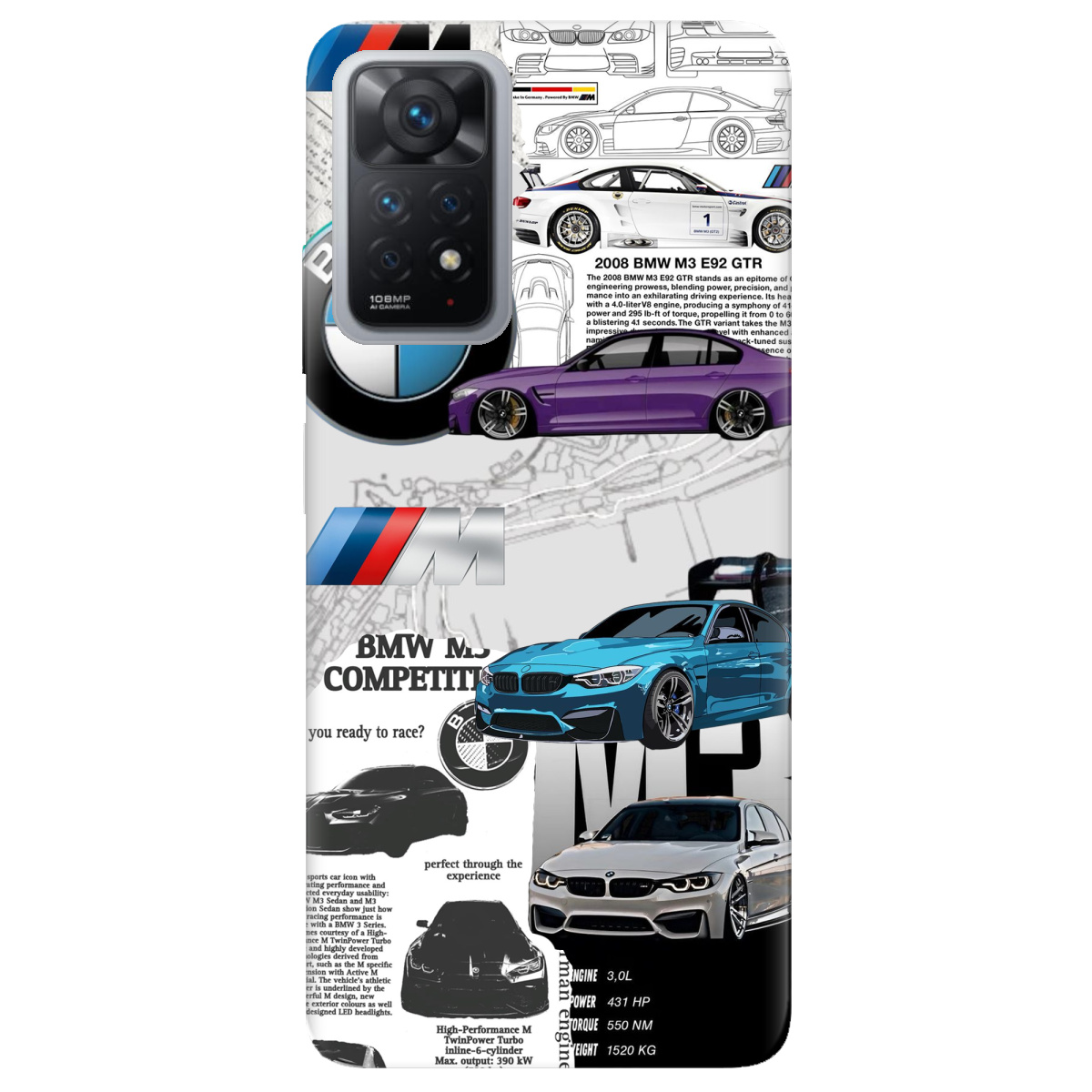 Чохол для Xiaomi Redmi Note 12 Pro 4G BMW - фото 1 - Чохли для телефонів