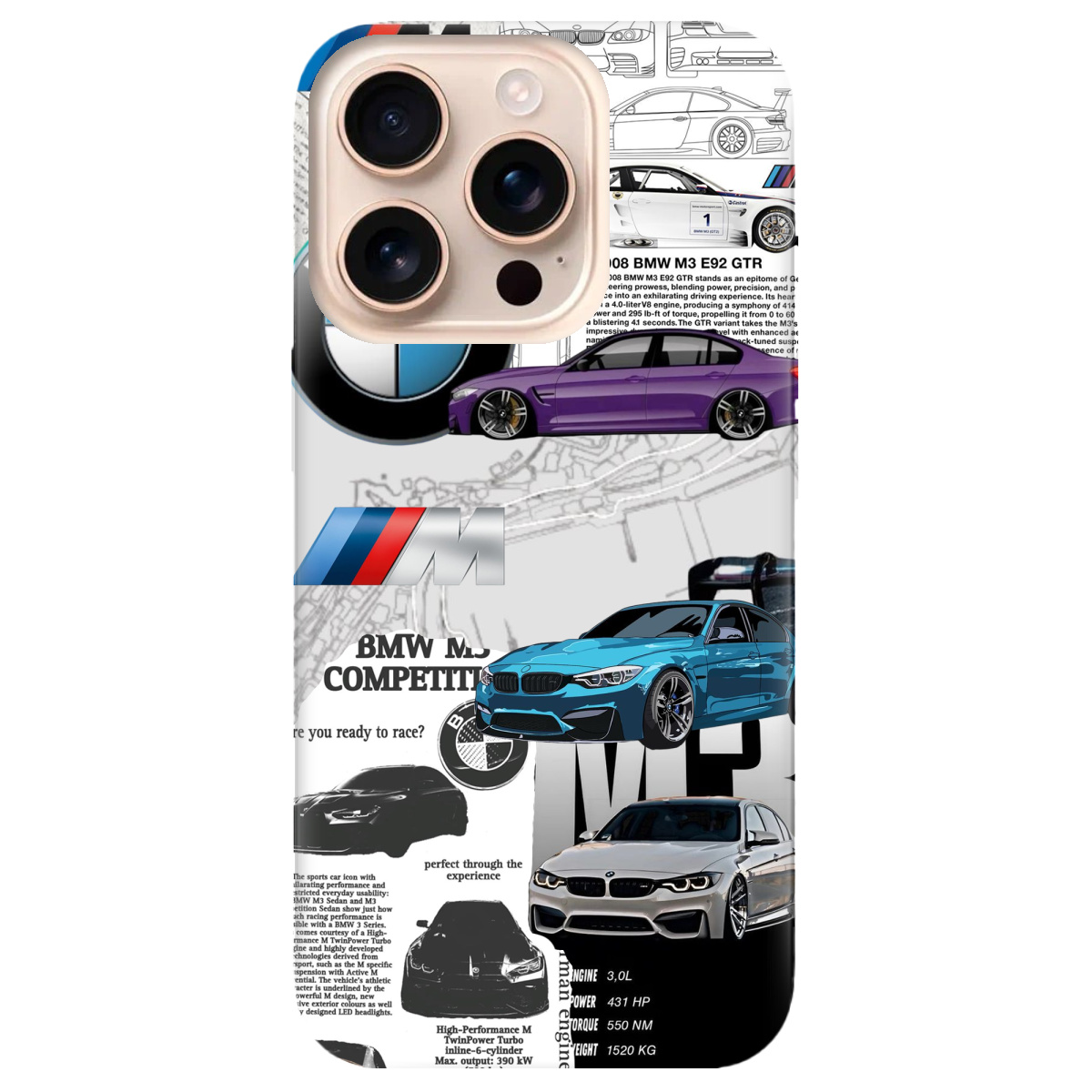 Чехол для Apple iPhone 16 Pro Max BMW - фото 1 - Чехлы для телефонов