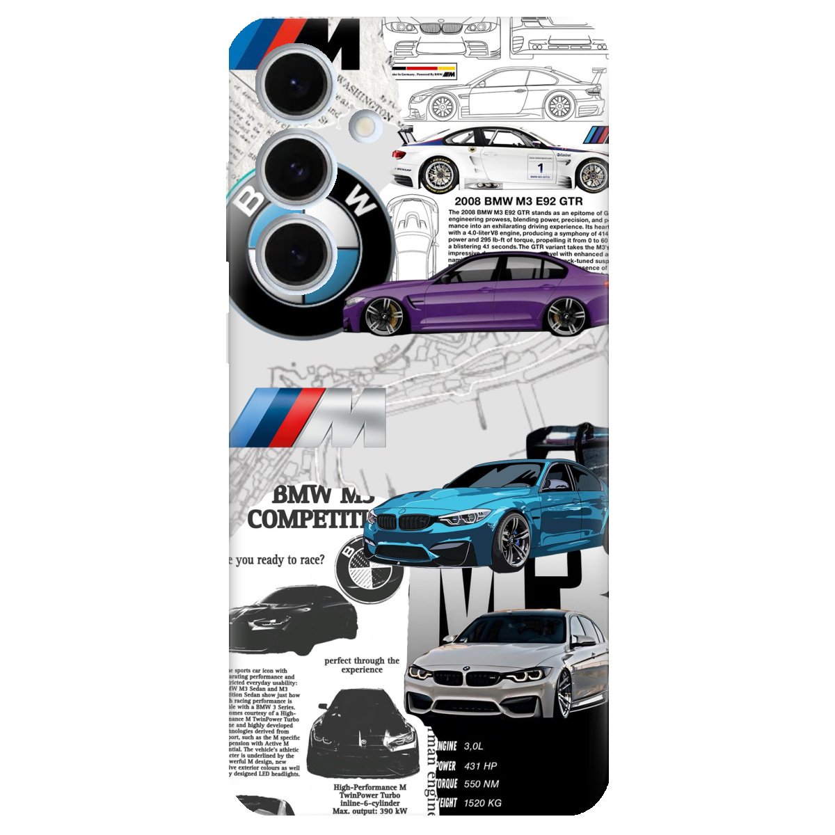 Чохол для Samsung Galaxy S24 FE BMW - фото 1 - Чохли для телефонів