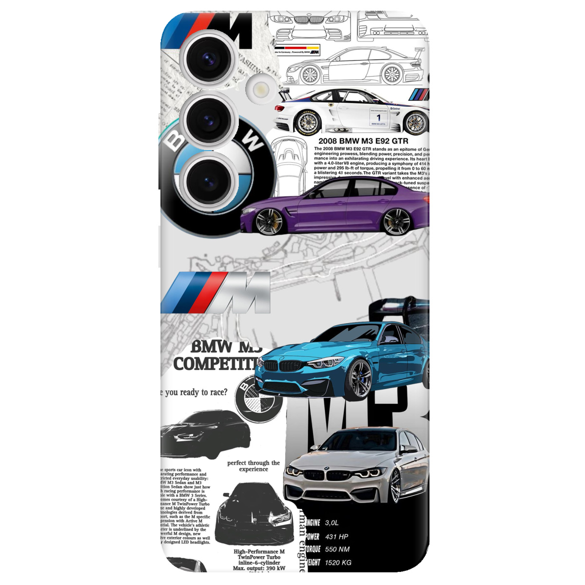 Чехол для Samsung Galaxy S25 BMW - фото 1 Чехол для Samsung Galaxy S25 BMW - фото 1 - Чехлы для телефонов