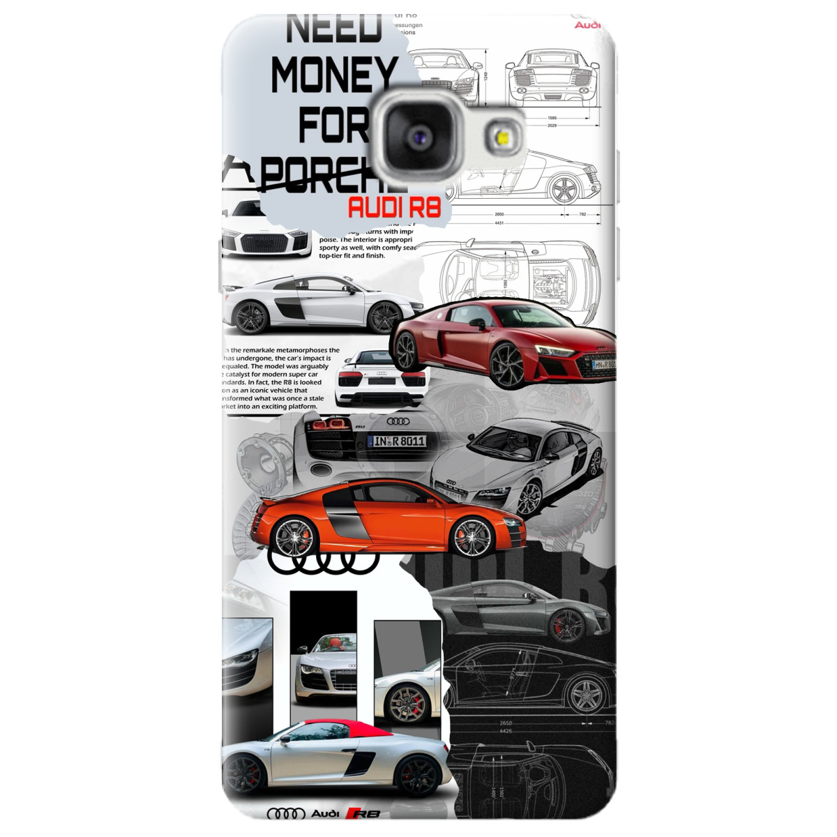 Чохол для Samsung Galaxy A5 2016 Audi - фото 1 - Чохли для телефонів