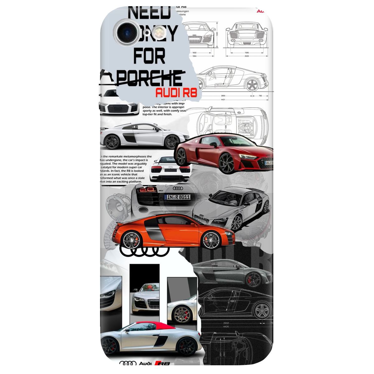 Чехол для Apple iPhone 8 Audi - фото 1 Чехол для Apple iPhone 8 Audi - фото 1 - Чехлы для телефонов