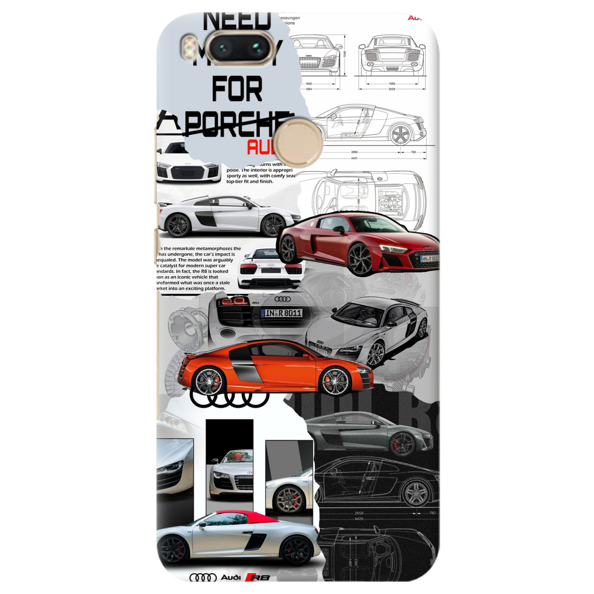 Чохол для Xiaomi Mi A1 Audi - фото 1 - Чохли для телефонів