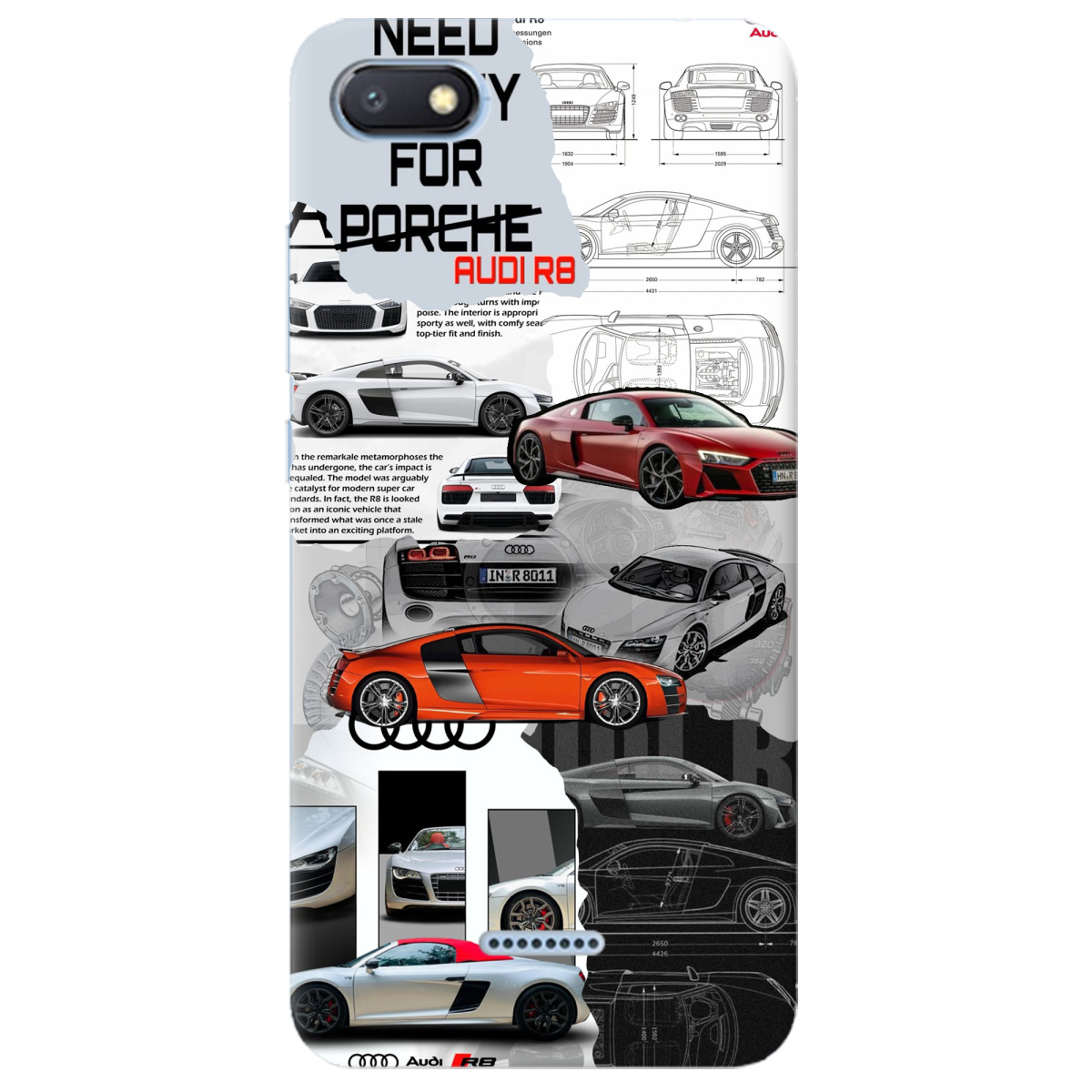 Чехол для Xiaomi Redmi 6A Audi - фото 1 Чехол для Xiaomi Redmi 6A Audi - фото 1 - Чехлы для телефонов
