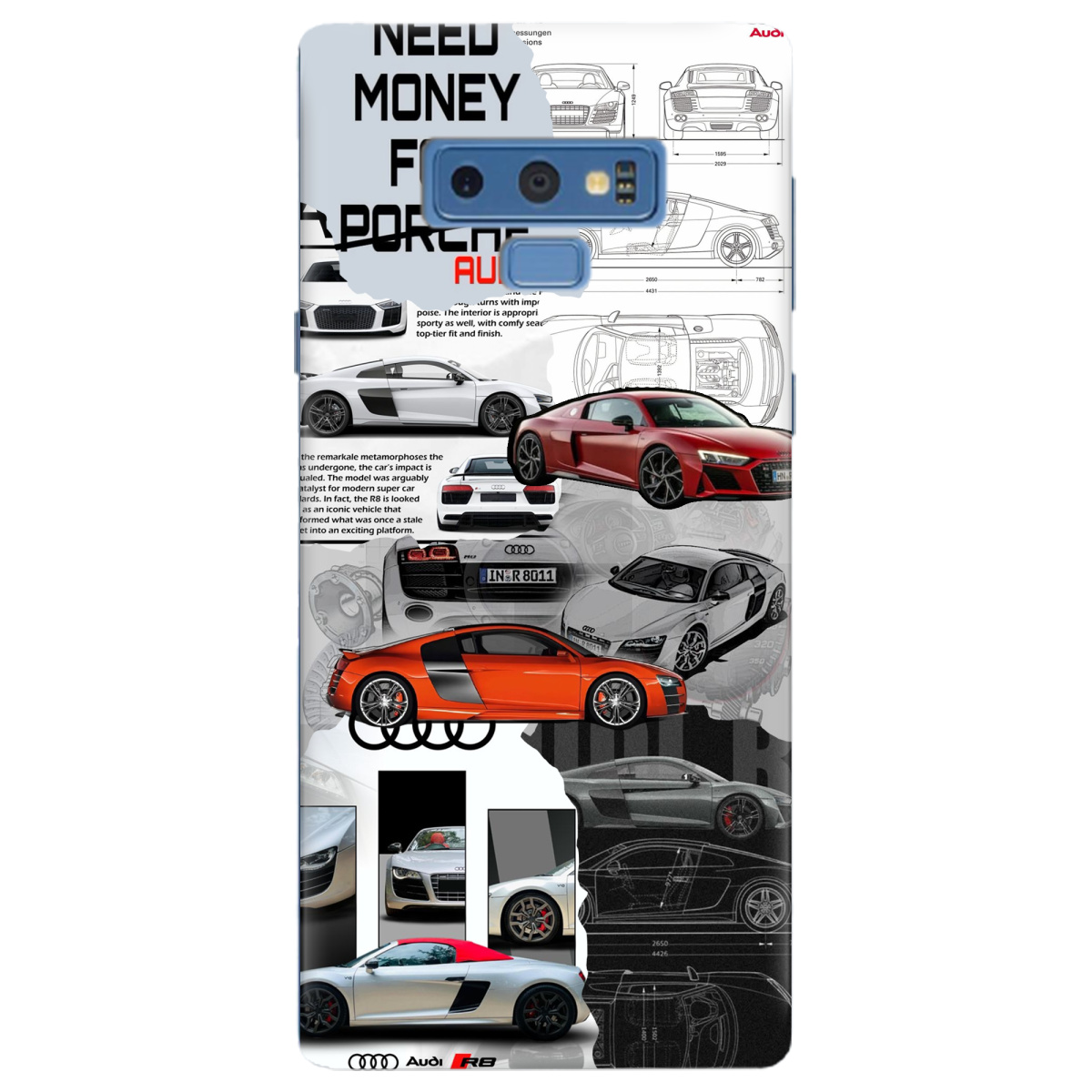 Чохол для Samsung Galaxy Note 9 Audi - фото 1 Чохол для Samsung Galaxy Note 9 Audi - фото 1 - Чохли для телефонів