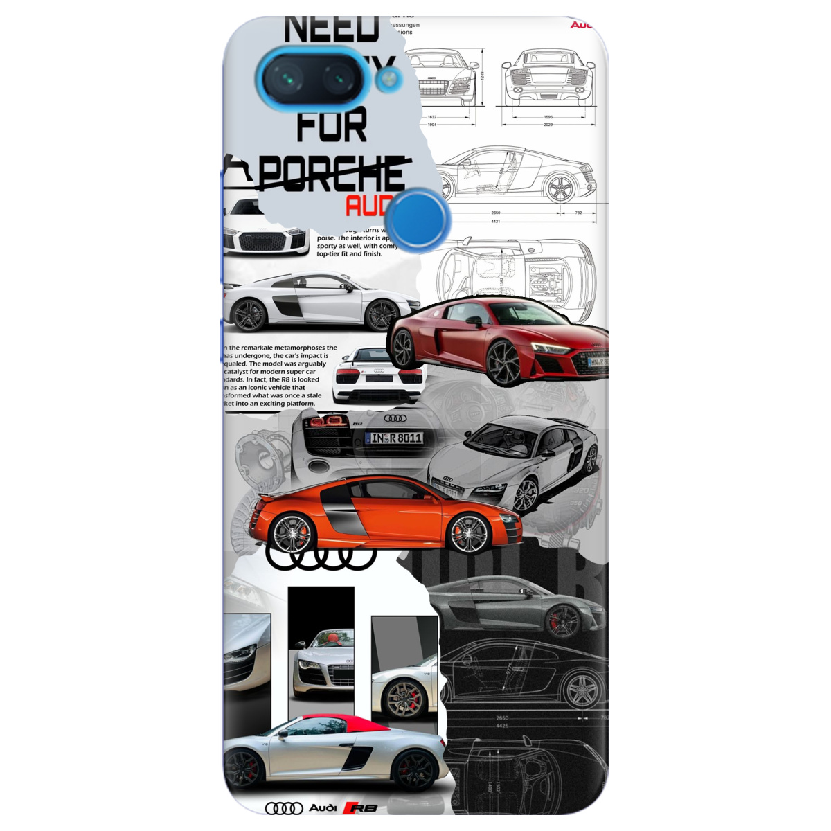 Чехол для Xiaomi Mi 8 Lite Audi - фото 1 - Чехлы для телефонов