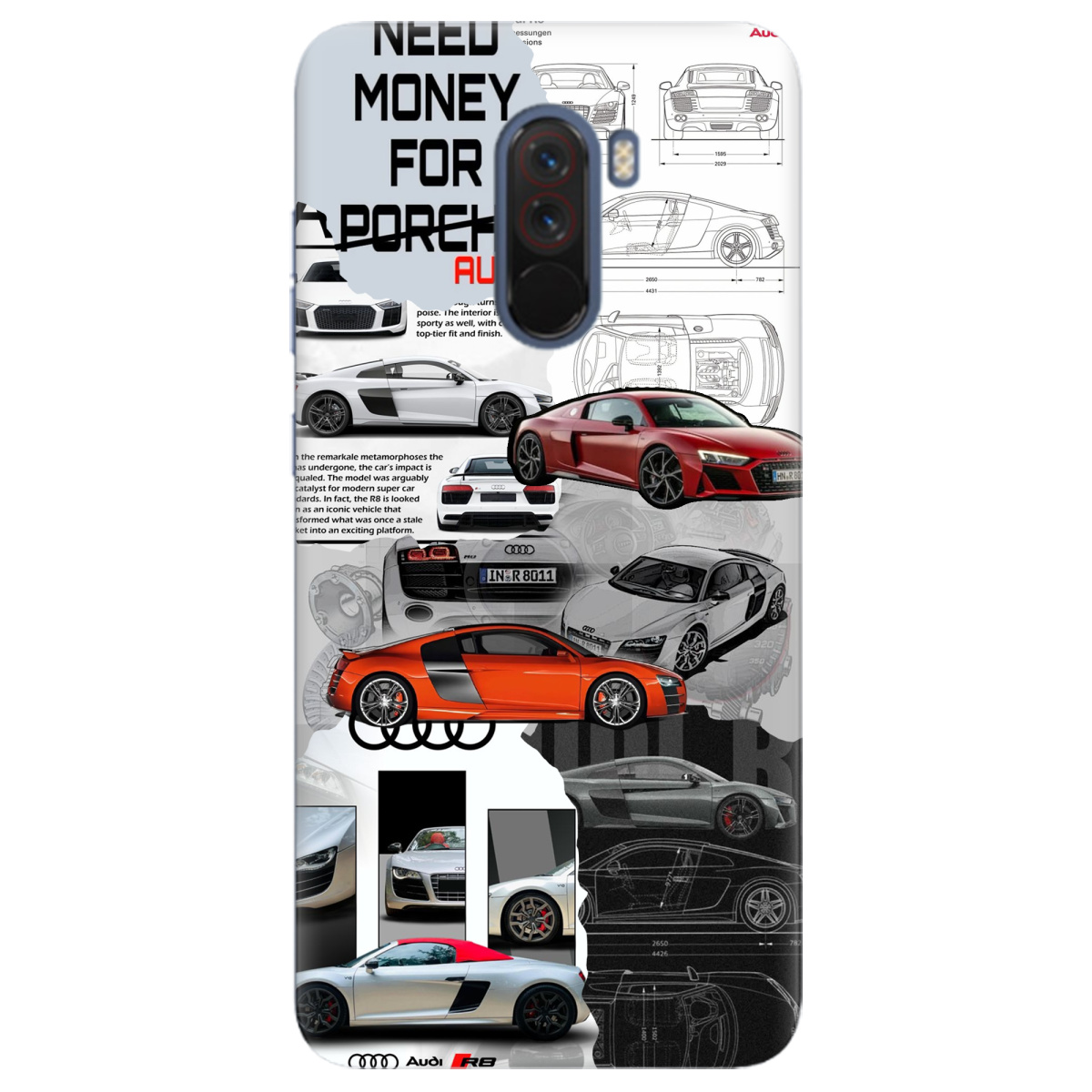 Чехол для Xiaomi Pocophone F1 Audi - фото 1 - Чехлы для телефонов