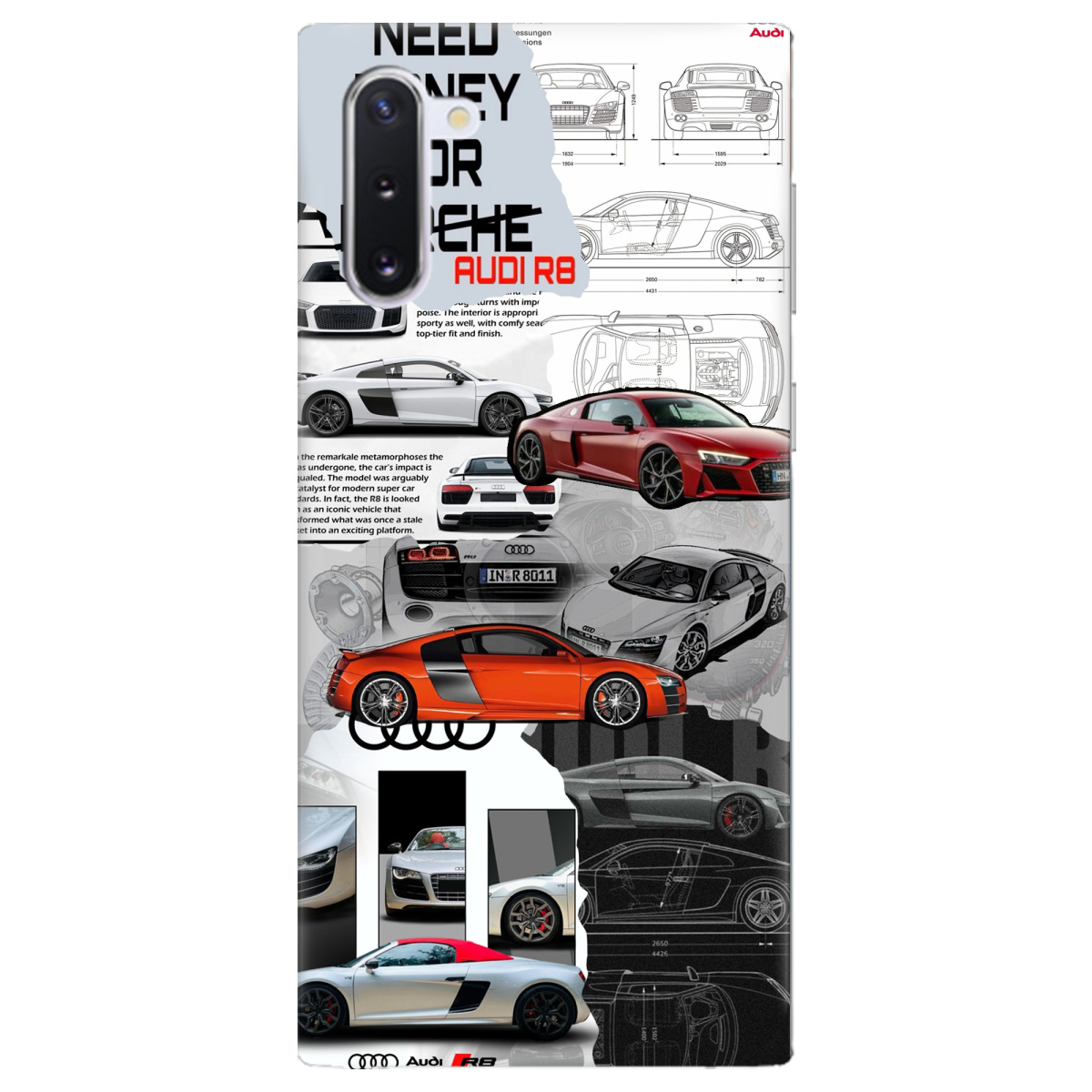 Чохол для Samsung Galaxy Note 10 Audi - фото 1 - Чохли для телефонів