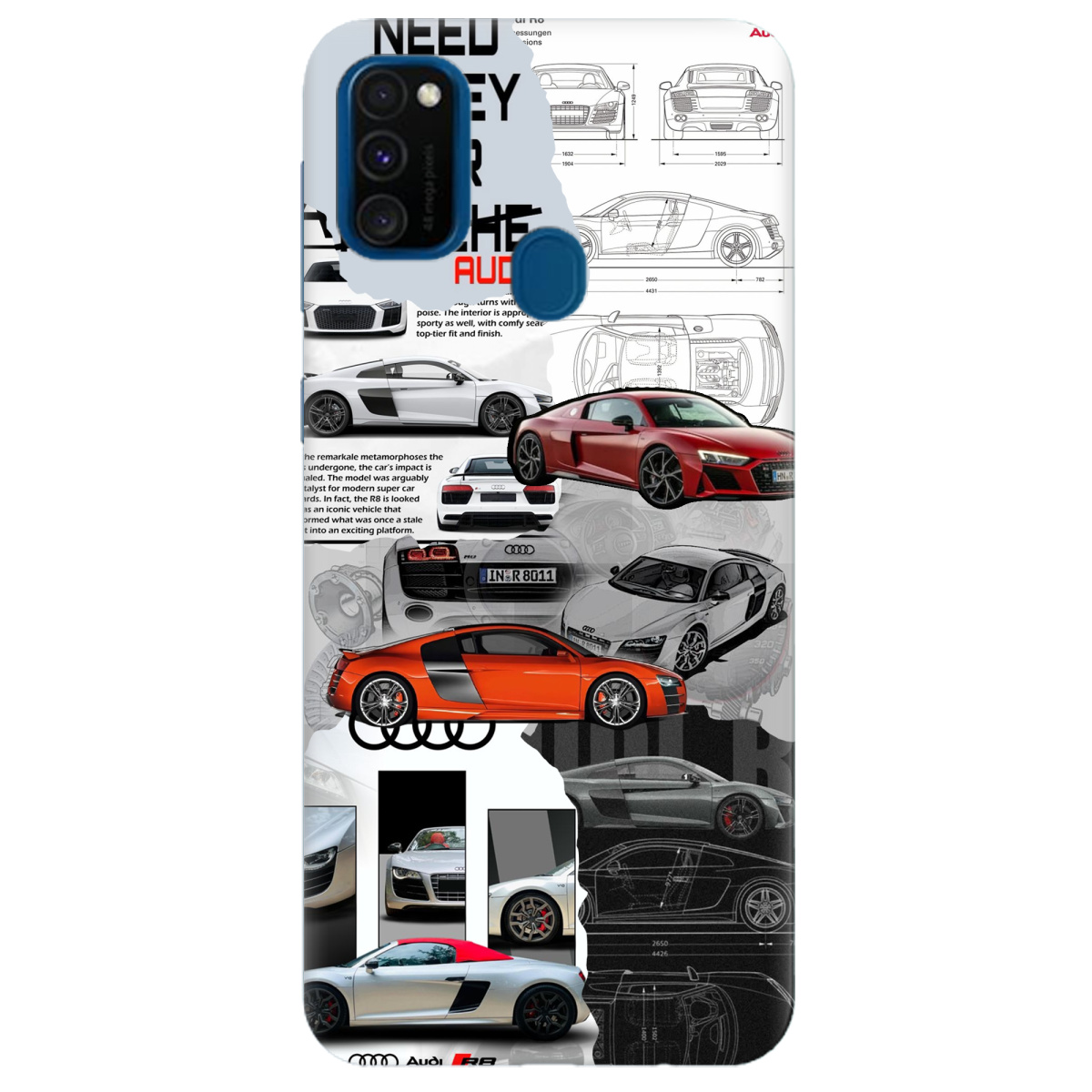 Чохол для Samsung Galaxy M21 Audi - фото 1 - Чохли для телефонів